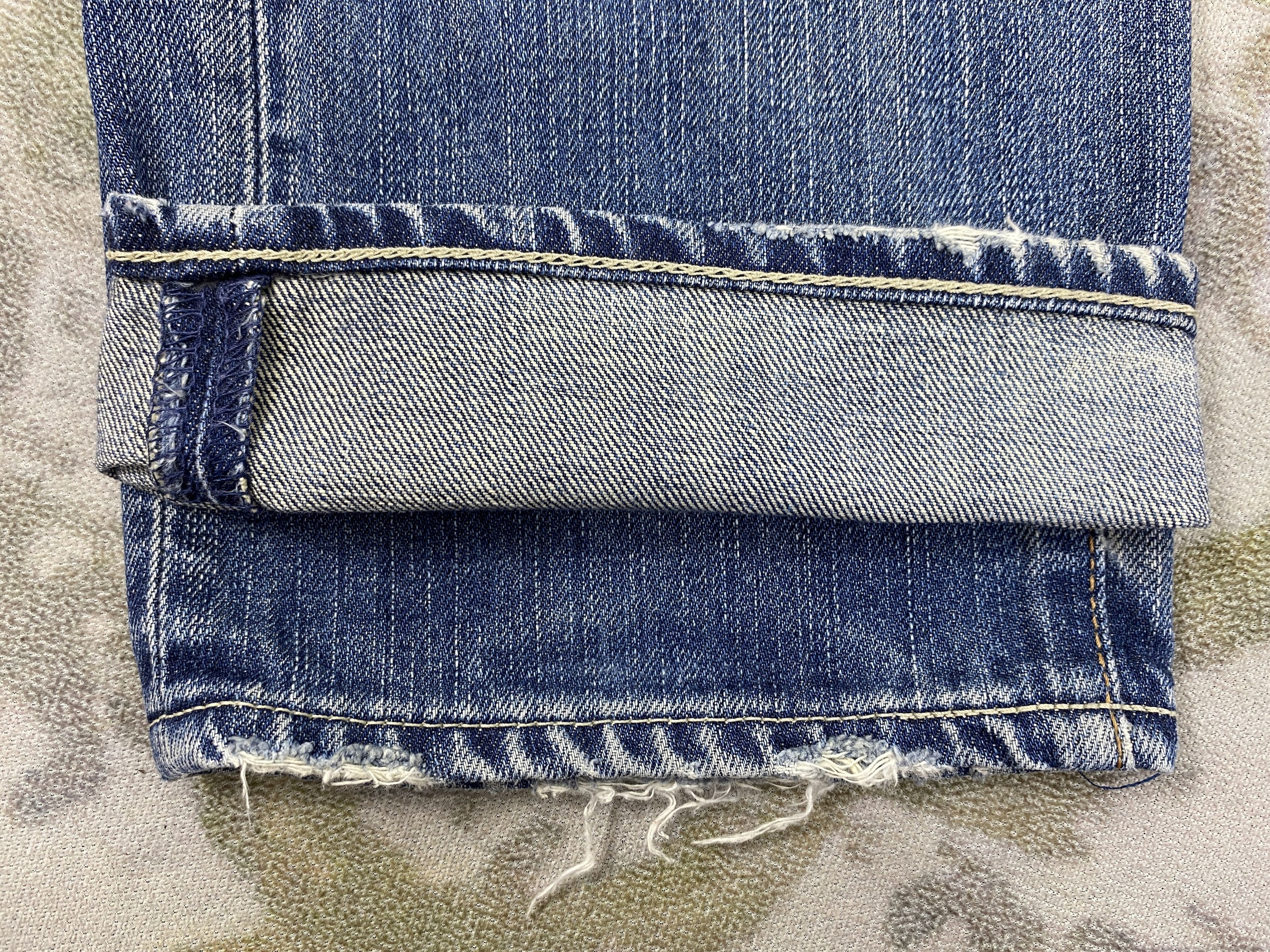 Vintage Dirty Blue Vintage Classic Levi's 522 34x32.5 Denim -JN911 Size US 34 / EU 50 - 15 Thumbnail