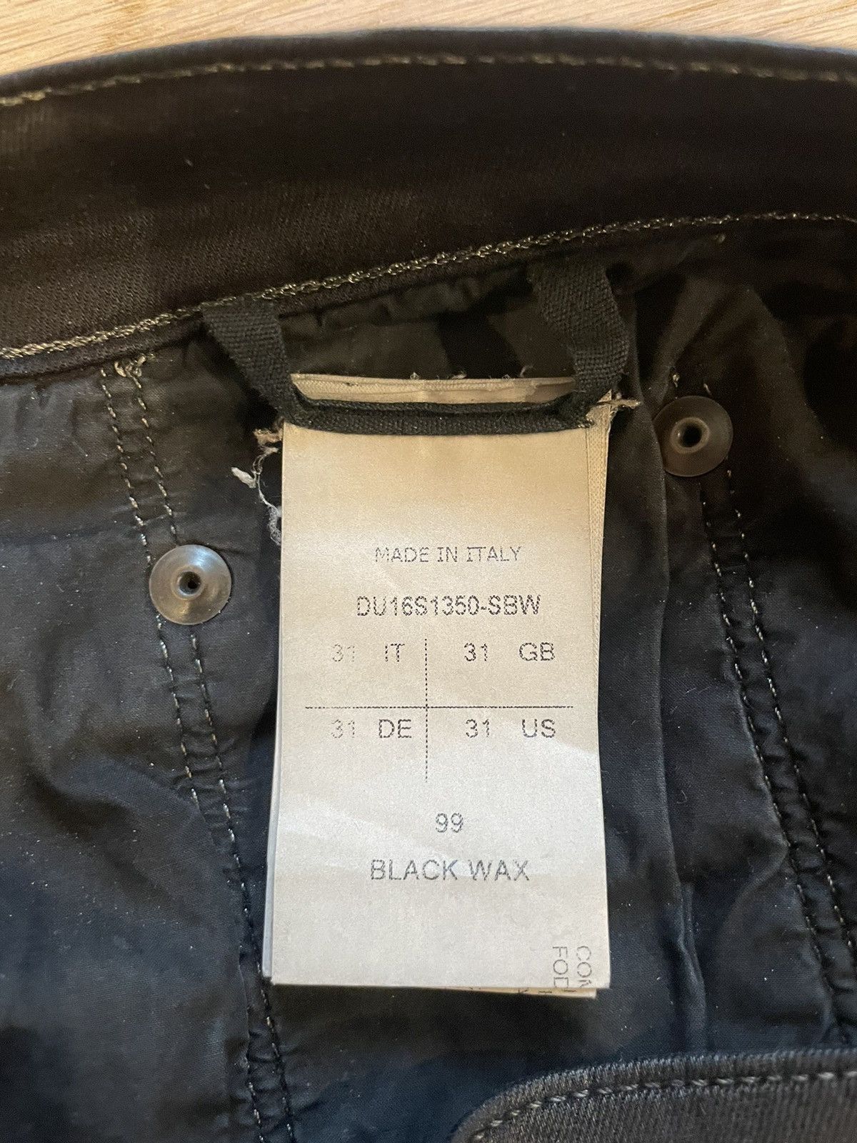 Rick Owens × Rick Owens Drkshdw Rick Owens waxed jeans Size US 31 - 8 Thumbnail