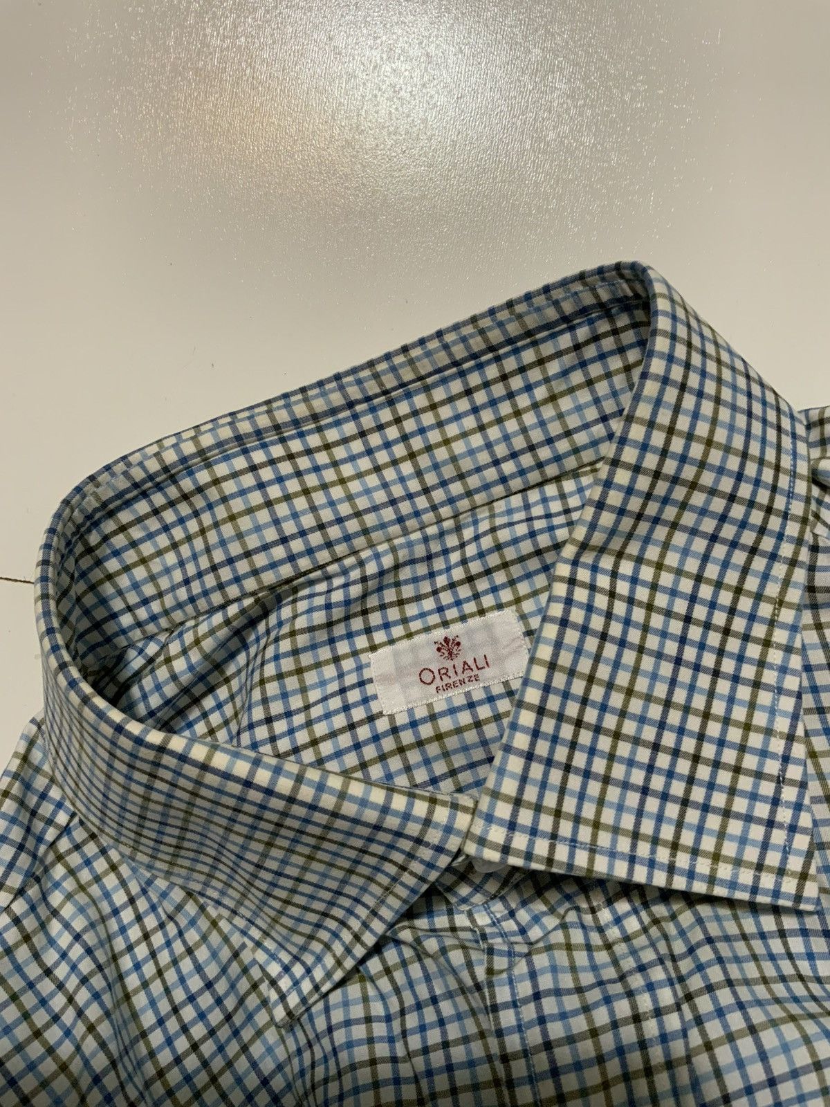 Other Oriali Firenze Made In Italy Check Plaid Dress Button Shirt Size US M / EU 48-50 / 2 - 11 Thumbnail