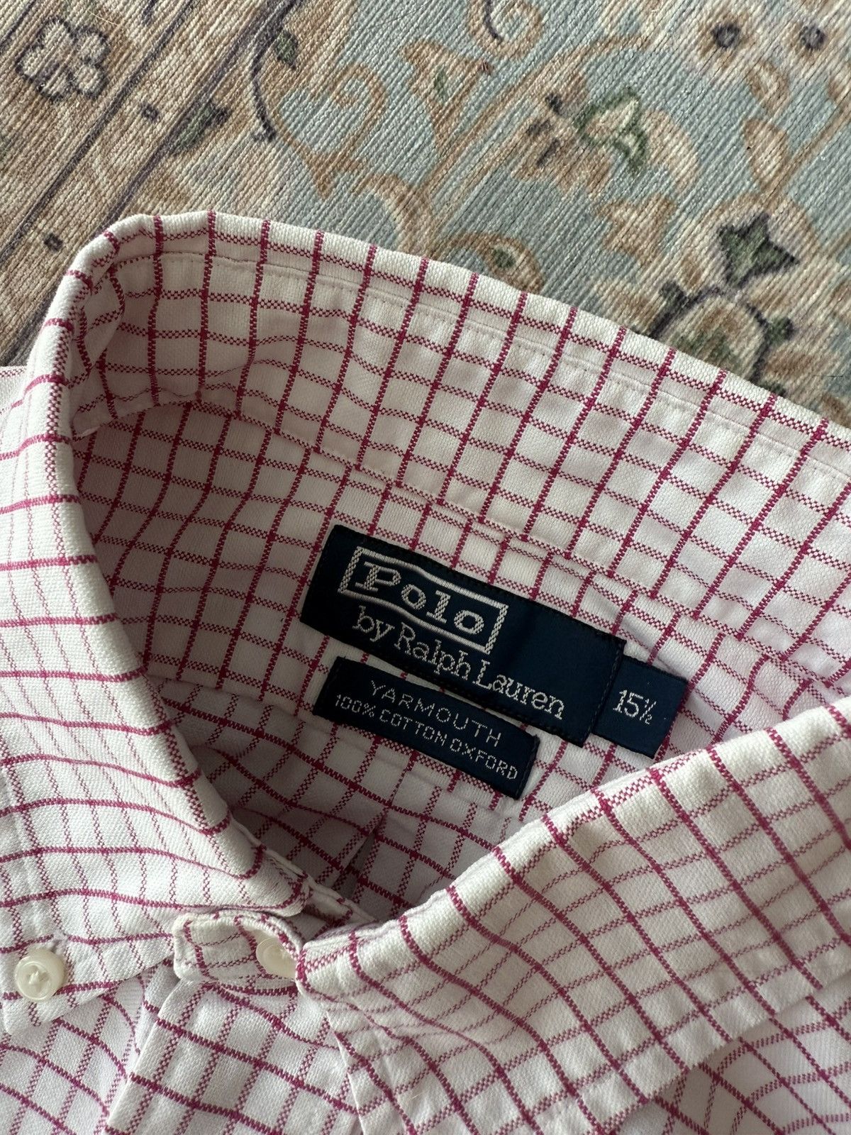 Polo Ralph Lauren Vintage Polo Ralph Lauren Oxford Check Shirt L/Oversized Fit Size US L / EU 52-54 / 3 - 5 Thumbnail
