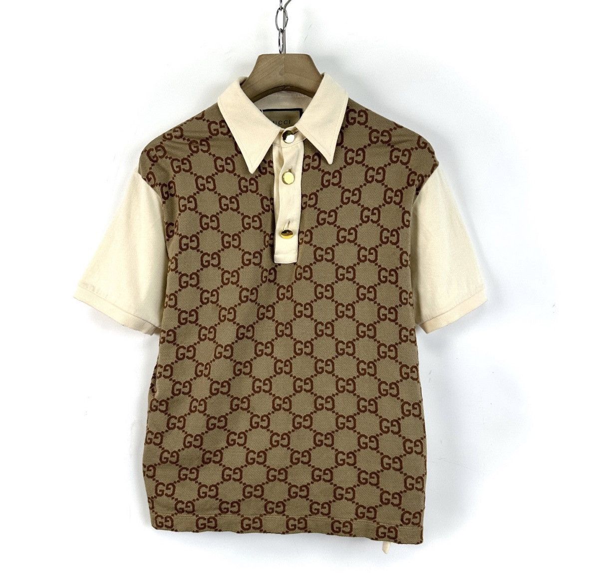 Gucci Gucci Buckle Short Sleeve Polo Shirt K12 Size US XS / EU 42 / 0 - 1 Thumbnail