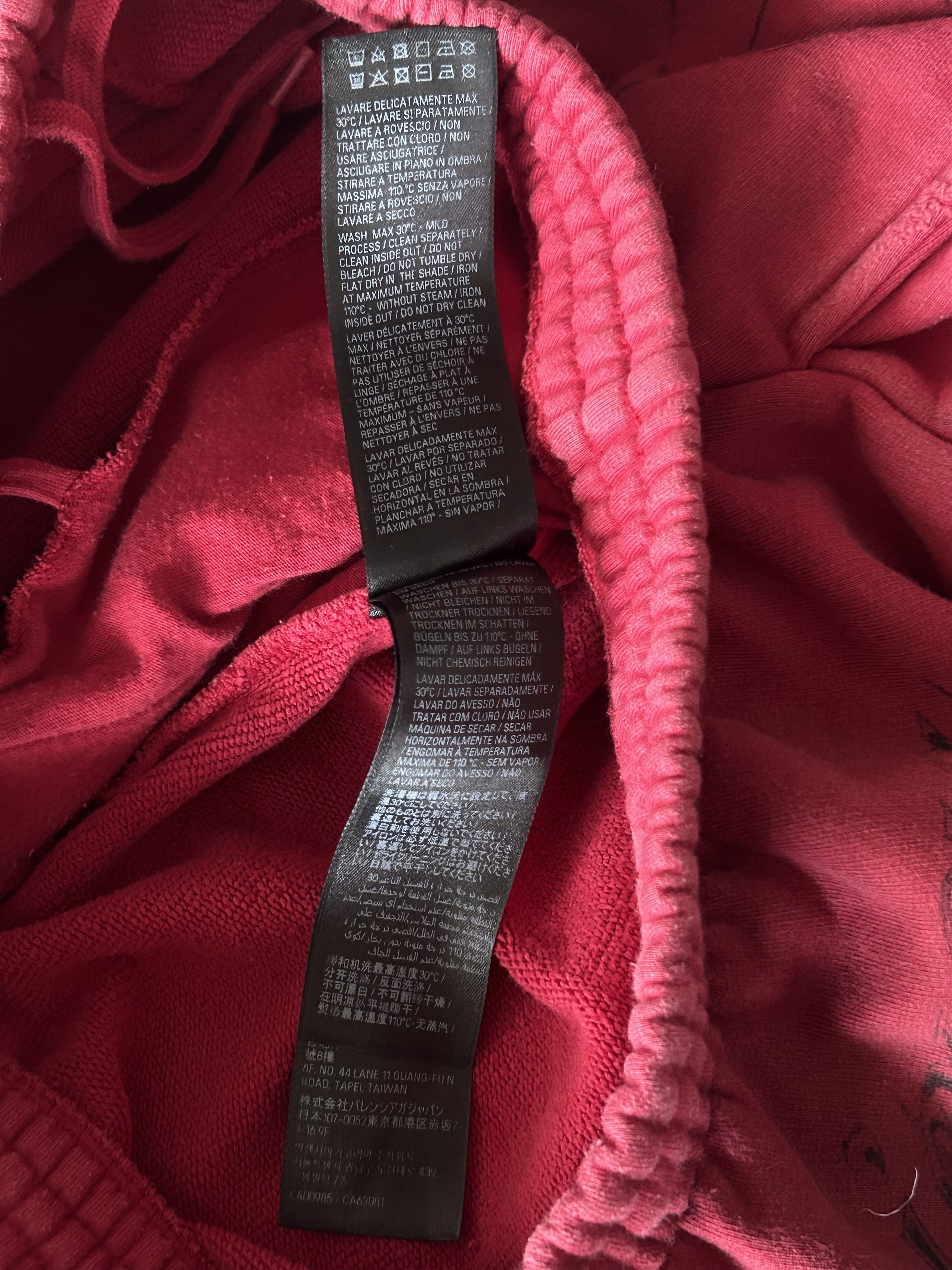 Balenciaga Balenciaga Red & Black Tattoo Print Oversized Sweatpants Size US 36 / EU 52 - 5 Thumbnail