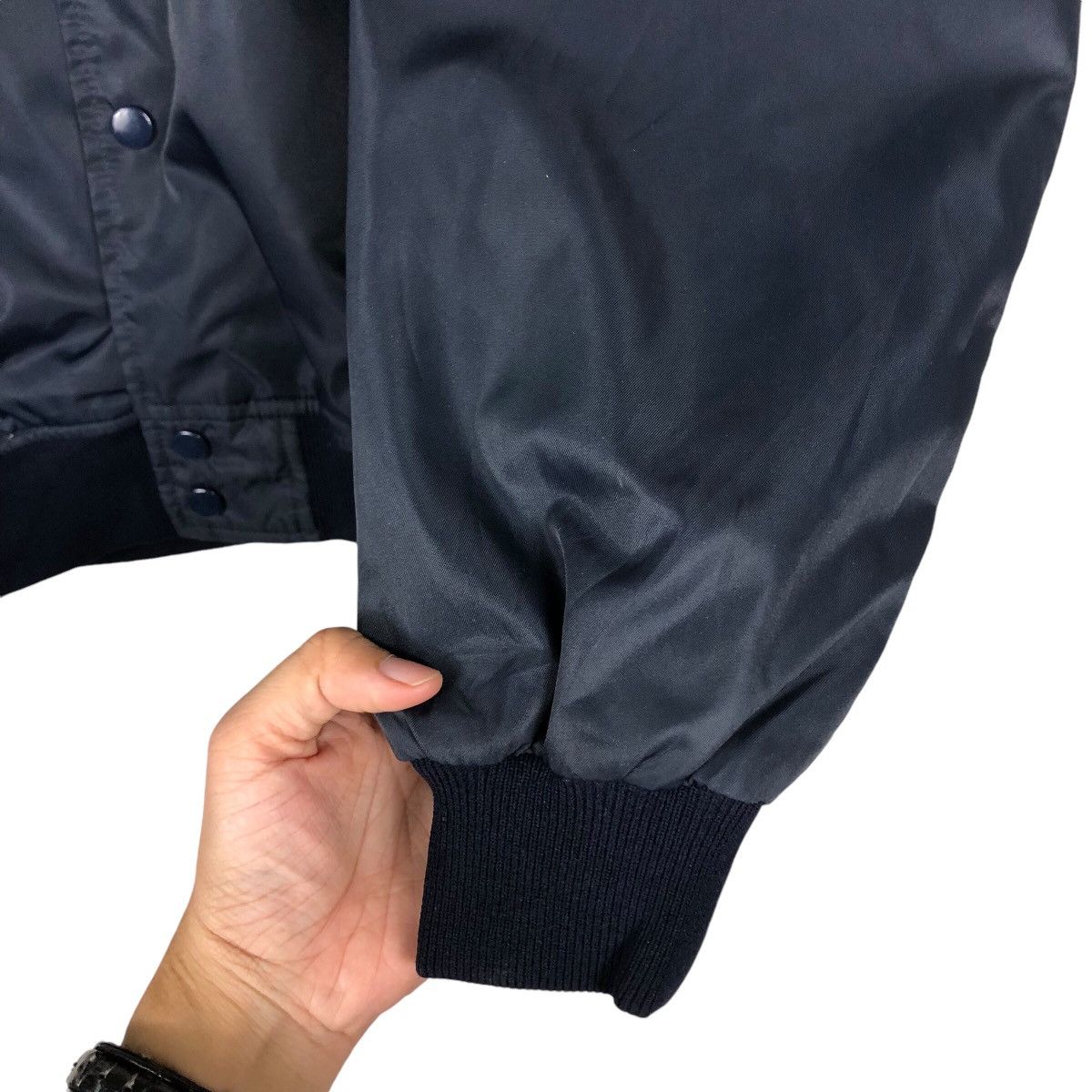 Japanese Brand 📌Vintage Reversible Bomber Jacket Cricket Team Big Logo Size US L / EU 52-54 / 3 - 16 Thumbnail