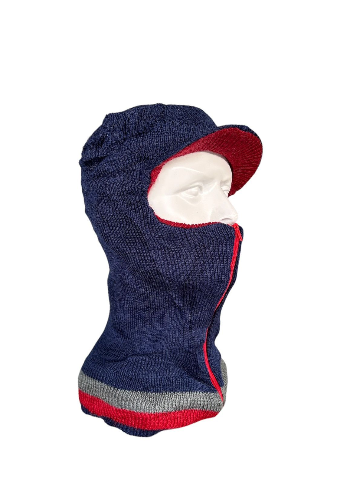 Japanese Brand × Kapital × Vintage Balaclava Masked Zipper Rare knitt Beanie Hats☠️🎌 Size ONE SIZE - 2 Thumbnail