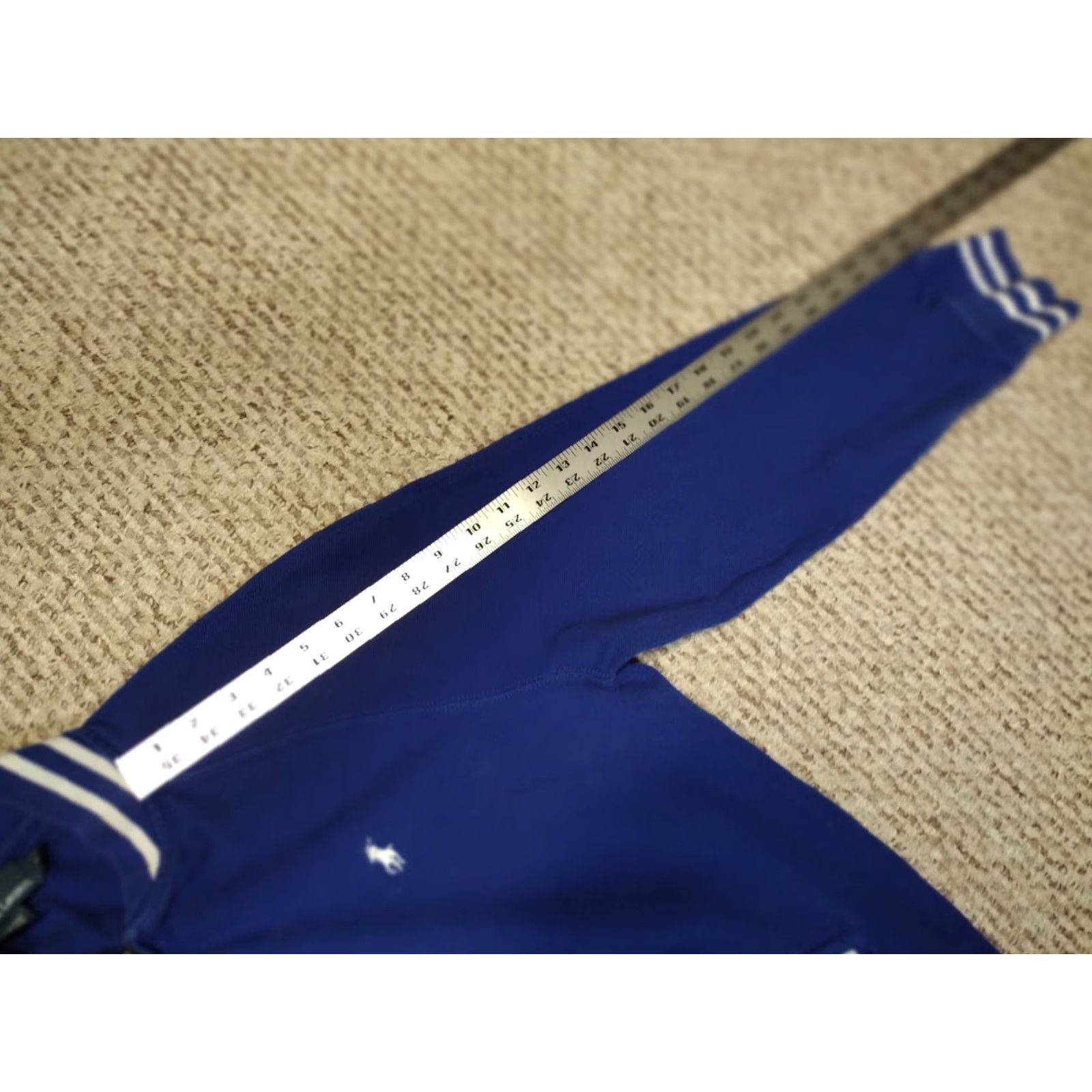 Polo Ralph Lauren VINTAGE Polo Ralph Lauren Striped Full Zip Jacket Sweater L Classic Unisex Adults Blue 90s Theme Mens Womens Size US L / EU 52-54 / 3 - 6 Thumbnail