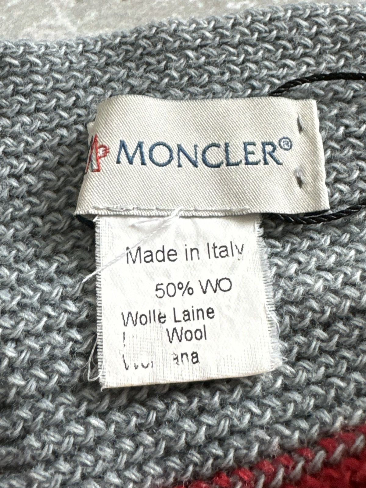 Moncler Moncler gray wool scarf Size ONE SIZE - 5 Thumbnail