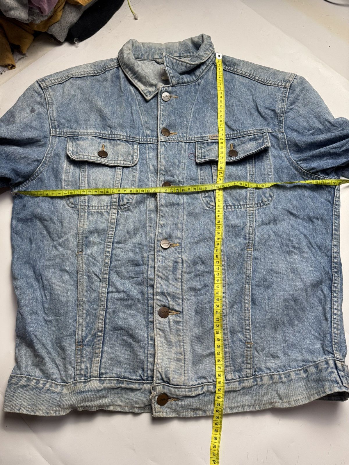 Japanese Brand × Vintage Japanese Cowboy Washed Denim Jacket Vintage Size US M / EU 48-50 / 2 - 5 Thumbnail