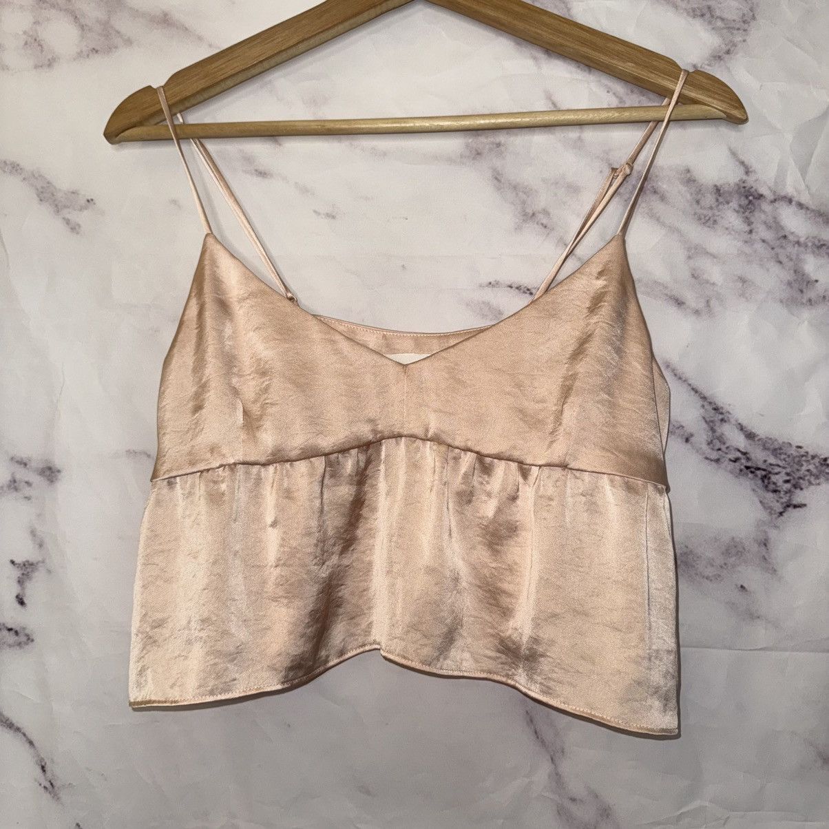 Aritzia Aritzia Wilfred Lover Satin Tank Top Size XXS / US 00 / IT 34 - 1 Thumbnail