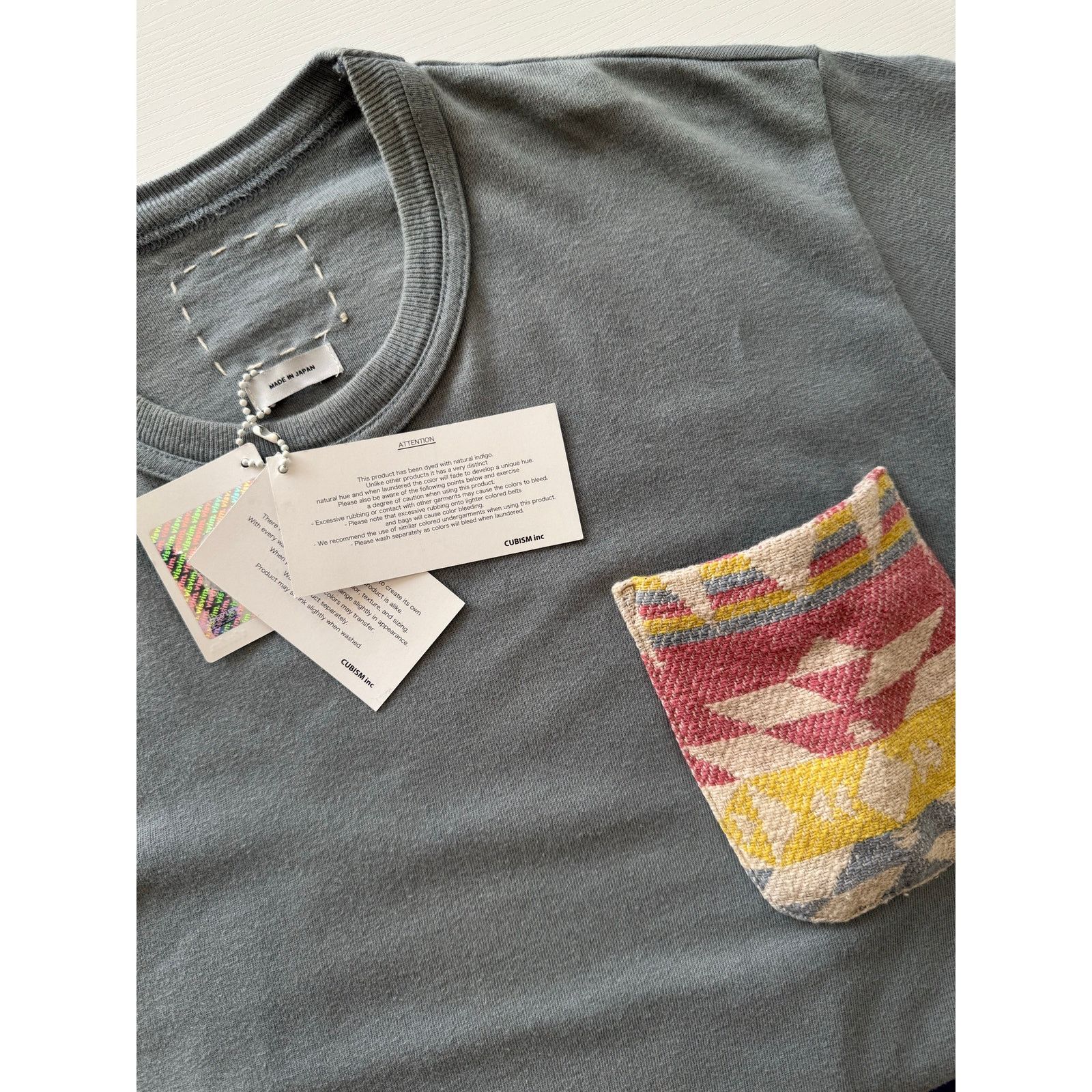 Visvim NWT Visvim Jumbo Knit Pocket Tee Gray Size US S / EU 44-46 / 1 - 3 Thumbnail