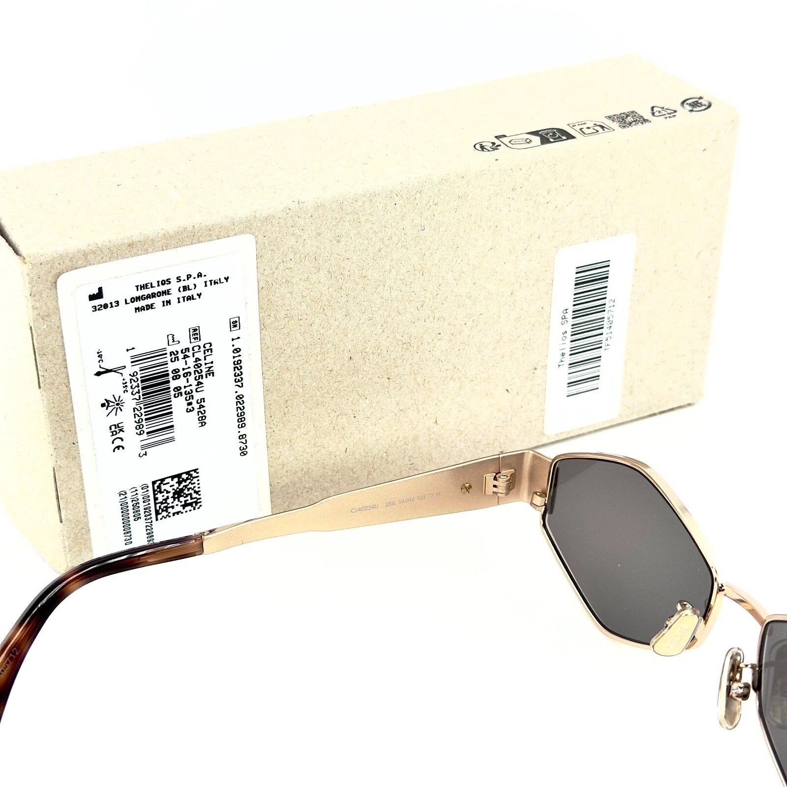 Celine CELINE CL40254U 40254 METAL TRIOMPHE Unisex Sunglasses 28A Size ONE SIZE - 8 Thumbnail