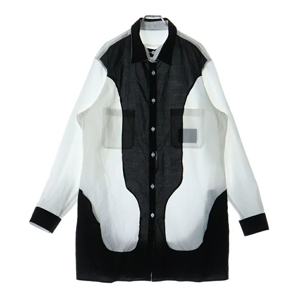Yohji Yamamoto yohji yamamoto pour homme//23AW BLACK AND WHITE SHIRT Size US L / EU 52-54 / 3 - 1 Thumbnail