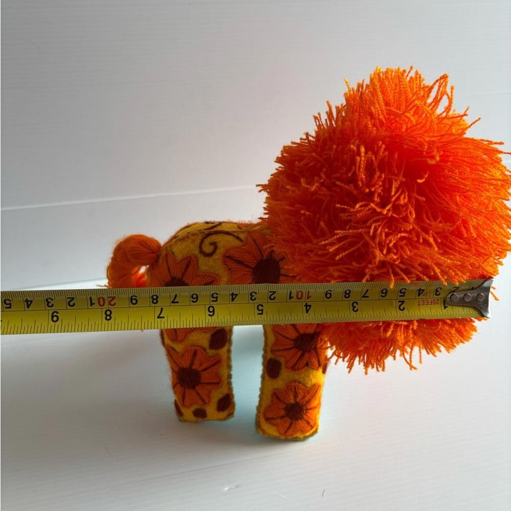Designer Lion Embroidered Stuffed Animal, Mexican Size ONE SIZE - 6 Thumbnail