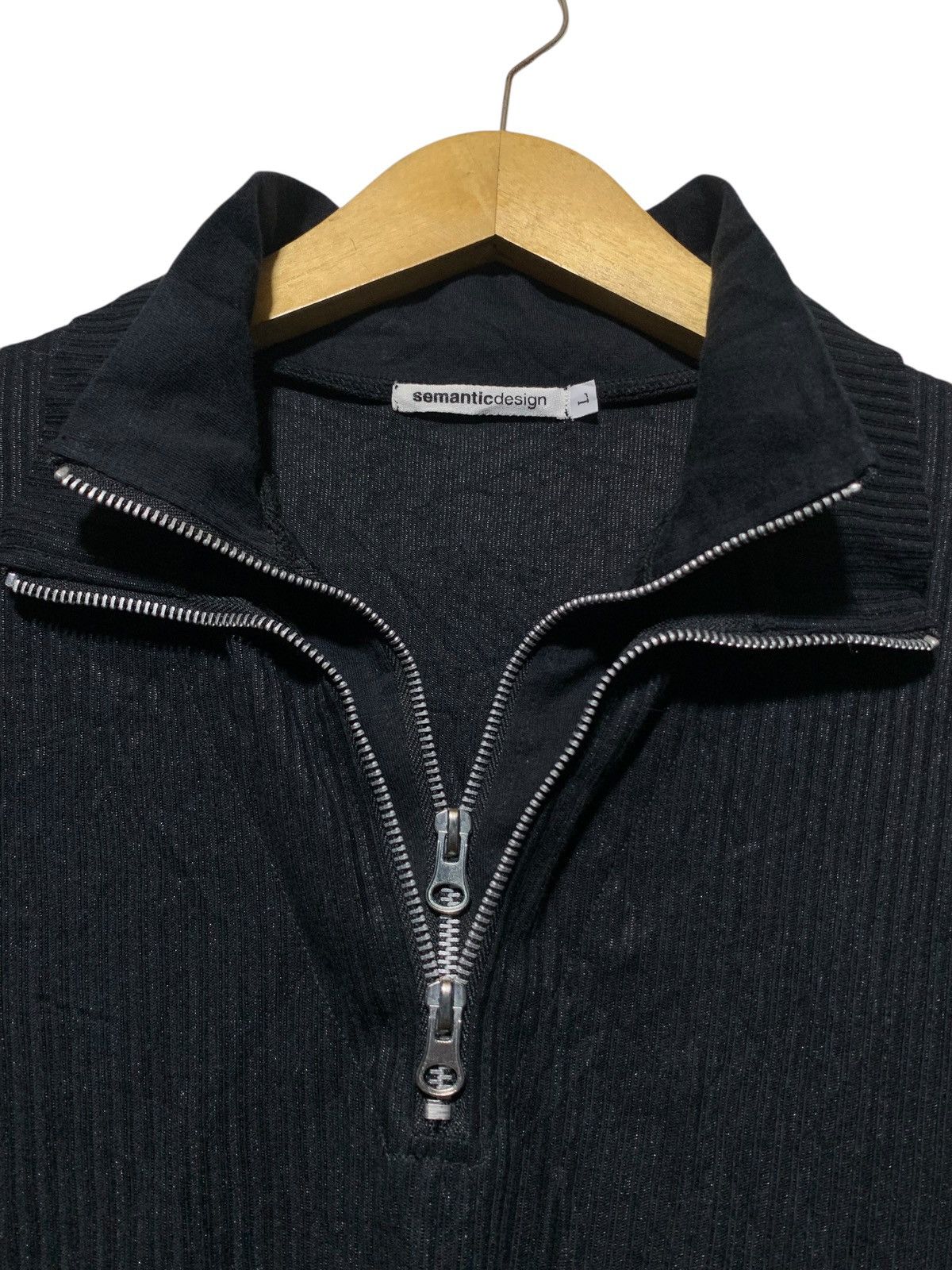 If Six Was Nine 2000s Semantic Design double zip collar rib if6w9 lgb style Size US M / EU 48-50 / 2 - 3 Thumbnail