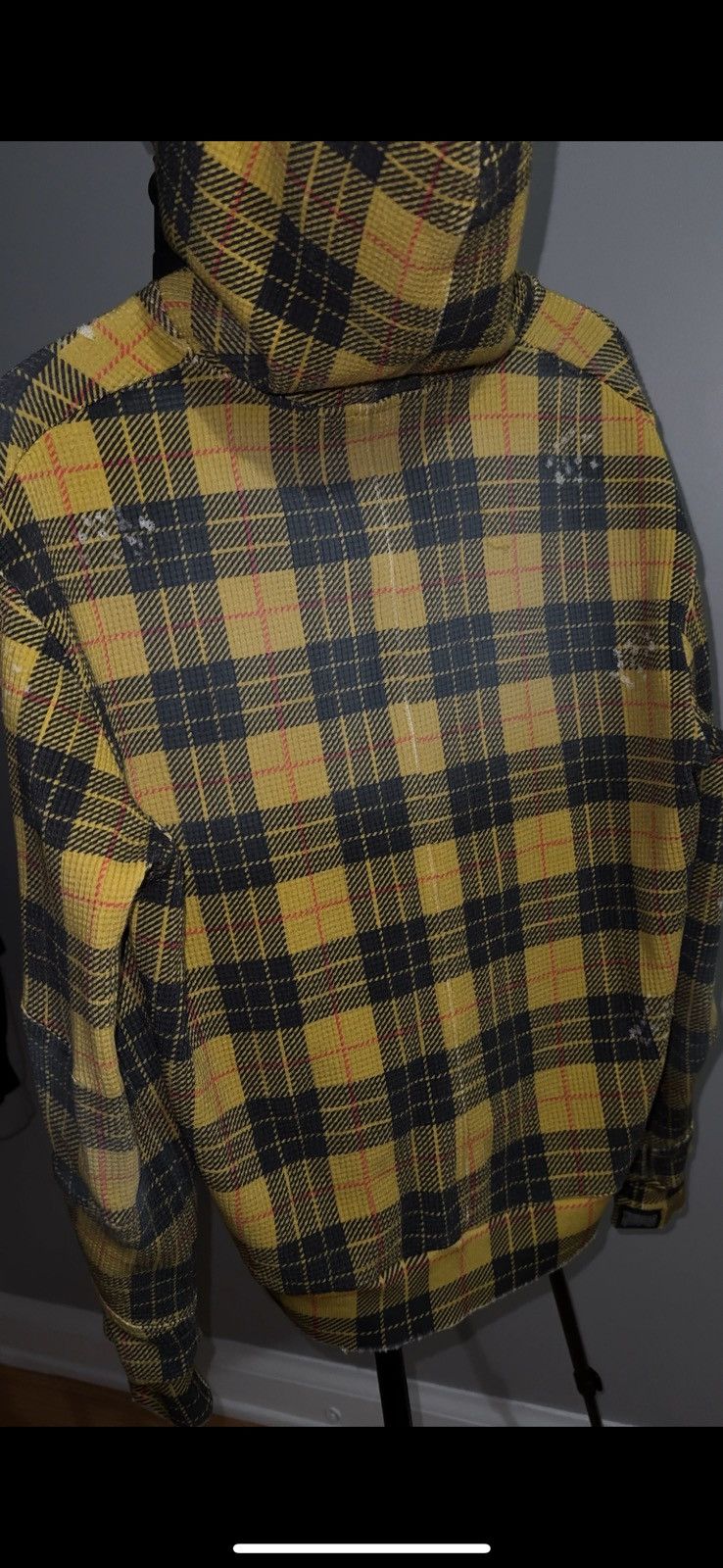 Xwore Tartan Yellow Plaid Zip-Up Hoodie