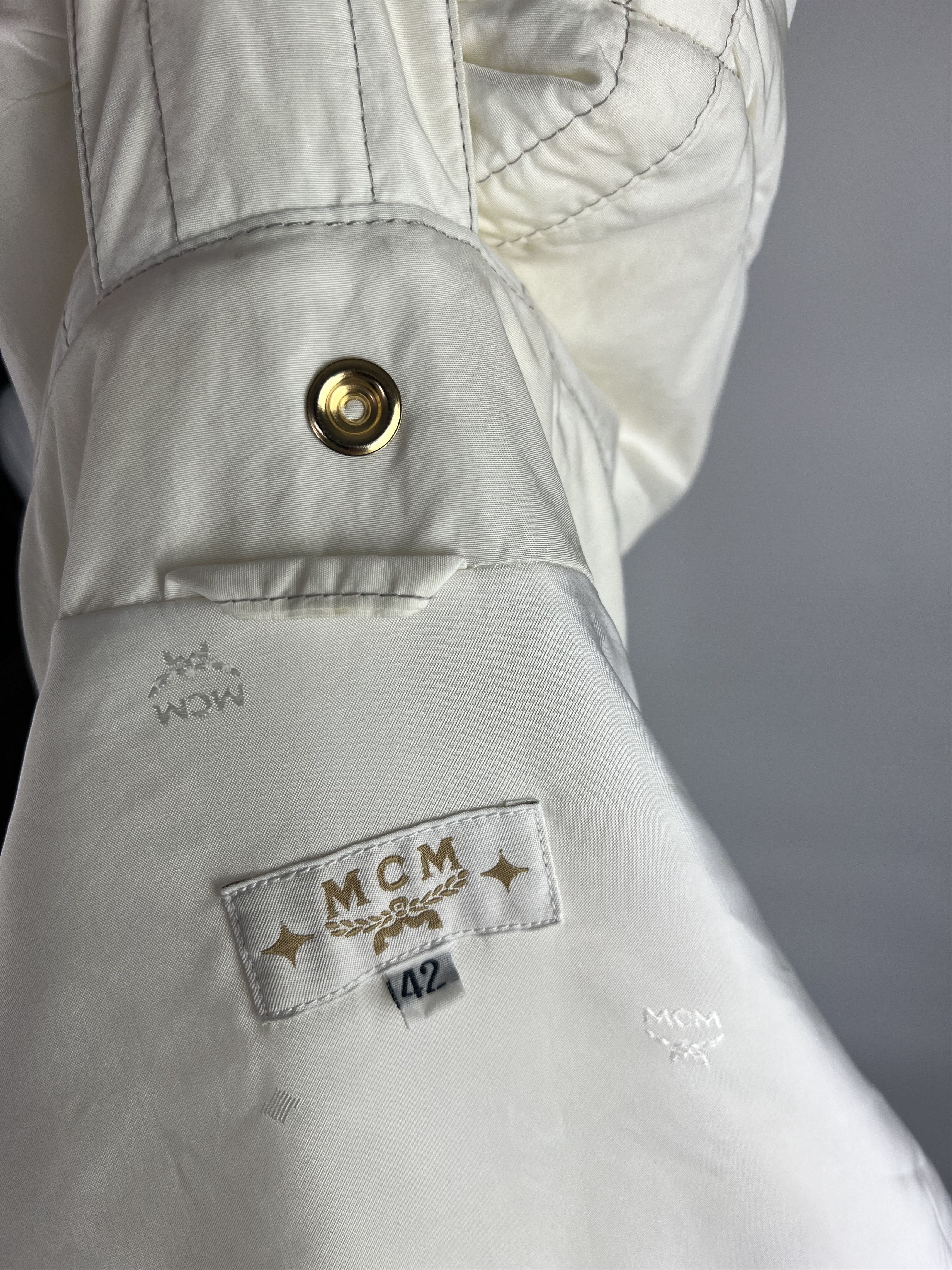 MCM × Vintage Rare Vintage MCM Women's Hooded Nylon Jacket Size 42 Size M / US 6-8 / IT 42-44 - 16 Thumbnail