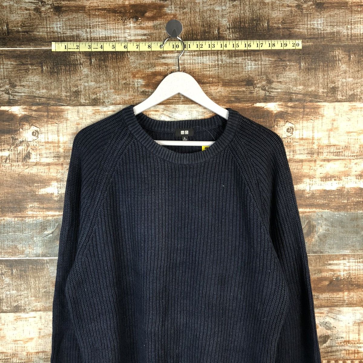 Homespun Knitwear × Japanese Brand Uniqlo japan vintage Dark Blue Knitwear #A1336 Size US XL / EU 56 / 4 - 5 Thumbnail