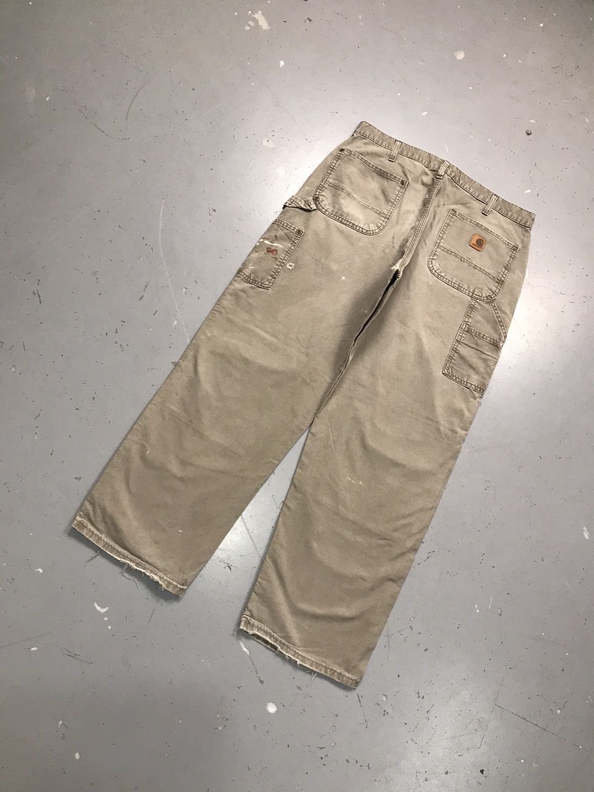 Carhartt Vintage Carhartt B195LBR double knee workwear denim Size US 36 / EU 52 - 15 Thumbnail