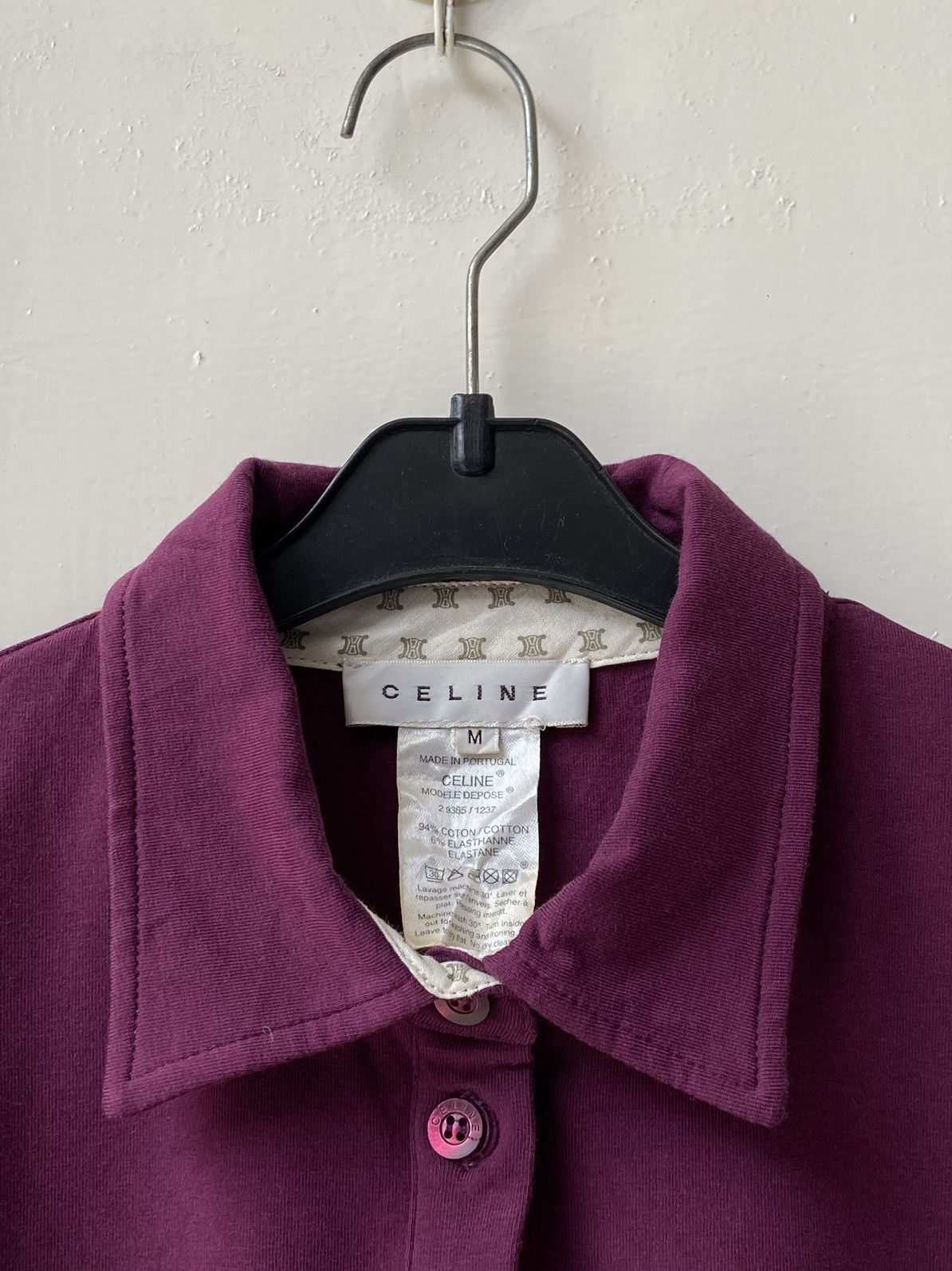Celine CELINE Purple T-shirt Size US XS / EU 42 / 0 - 4 Thumbnail