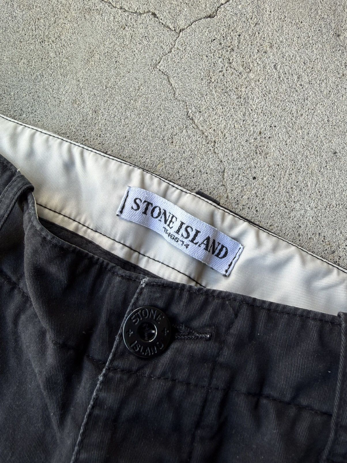 Stone Island 2000s STONE ISLAND Black Oversized Multi Pocket Cargo Pants Size US 30 / EU 46 - 10 Thumbnail