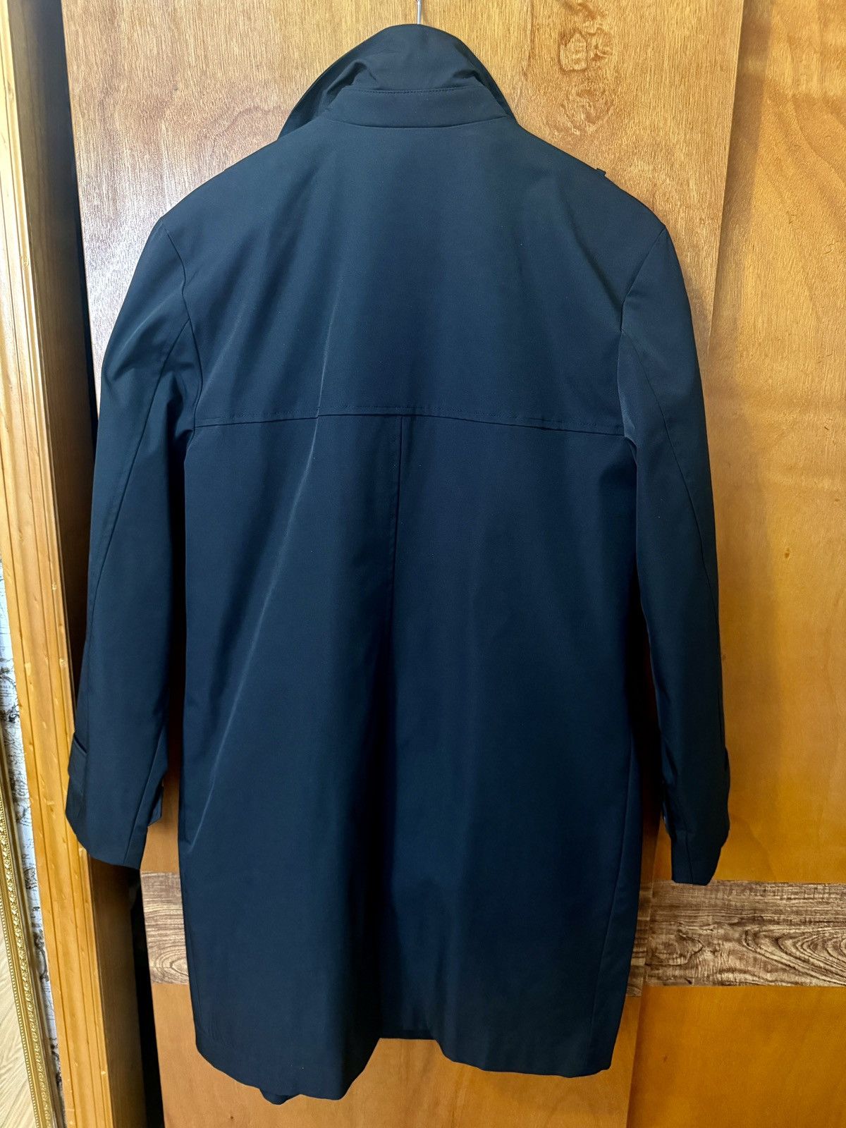 Other Men's Luxury Black Double Breasted Lined Rain Trench Coat Size US M / EU 48-50 / 2 - 7 Thumbnail