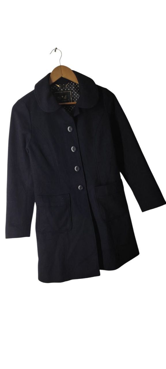 agnes b. VINTAGE AGNES B. WOOL LONG COAT JACKET Size S / US 4 / IT 40 - 2 Thumbnail