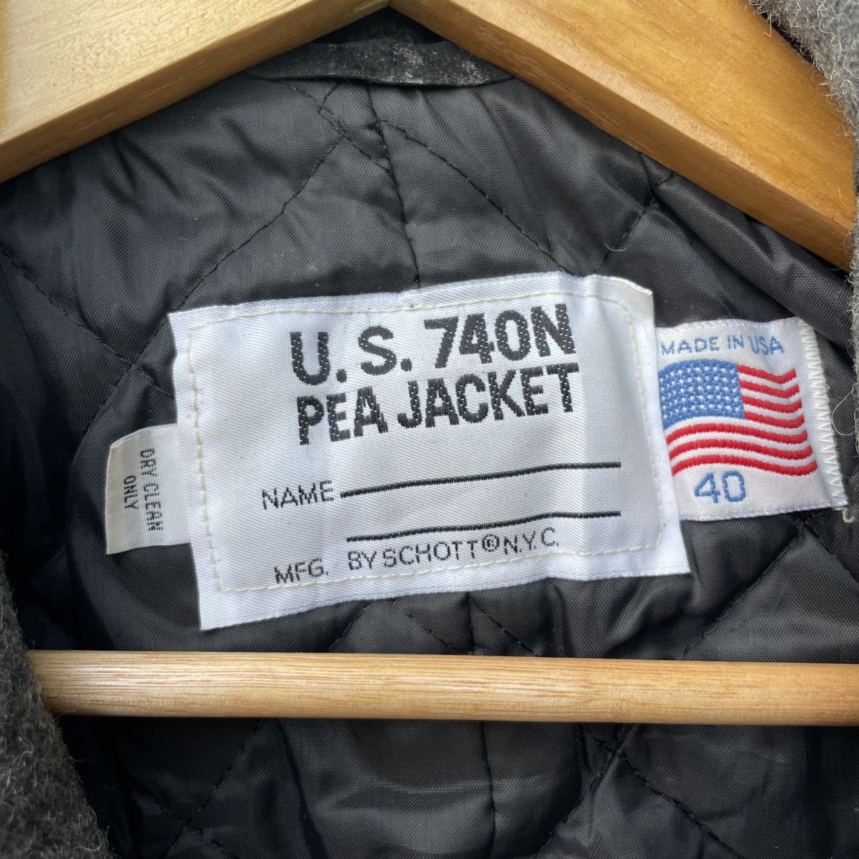 Schott × Vintage 💥Vintage Schott us 740N Pea Jacket Size US M / EU 48-50 / 2 - 3 Thumbnail