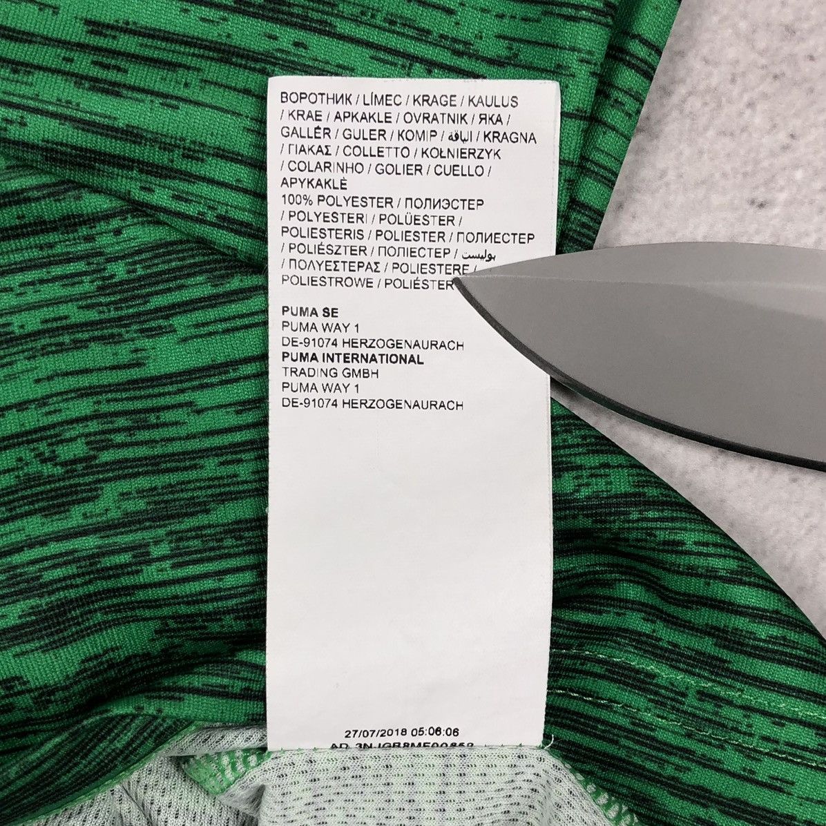 Puma Borussia Monchengladbach 2018-2019 Puma Third Soccer Jersey Size US M / EU 48-50 / 2 - 21 Thumbnail