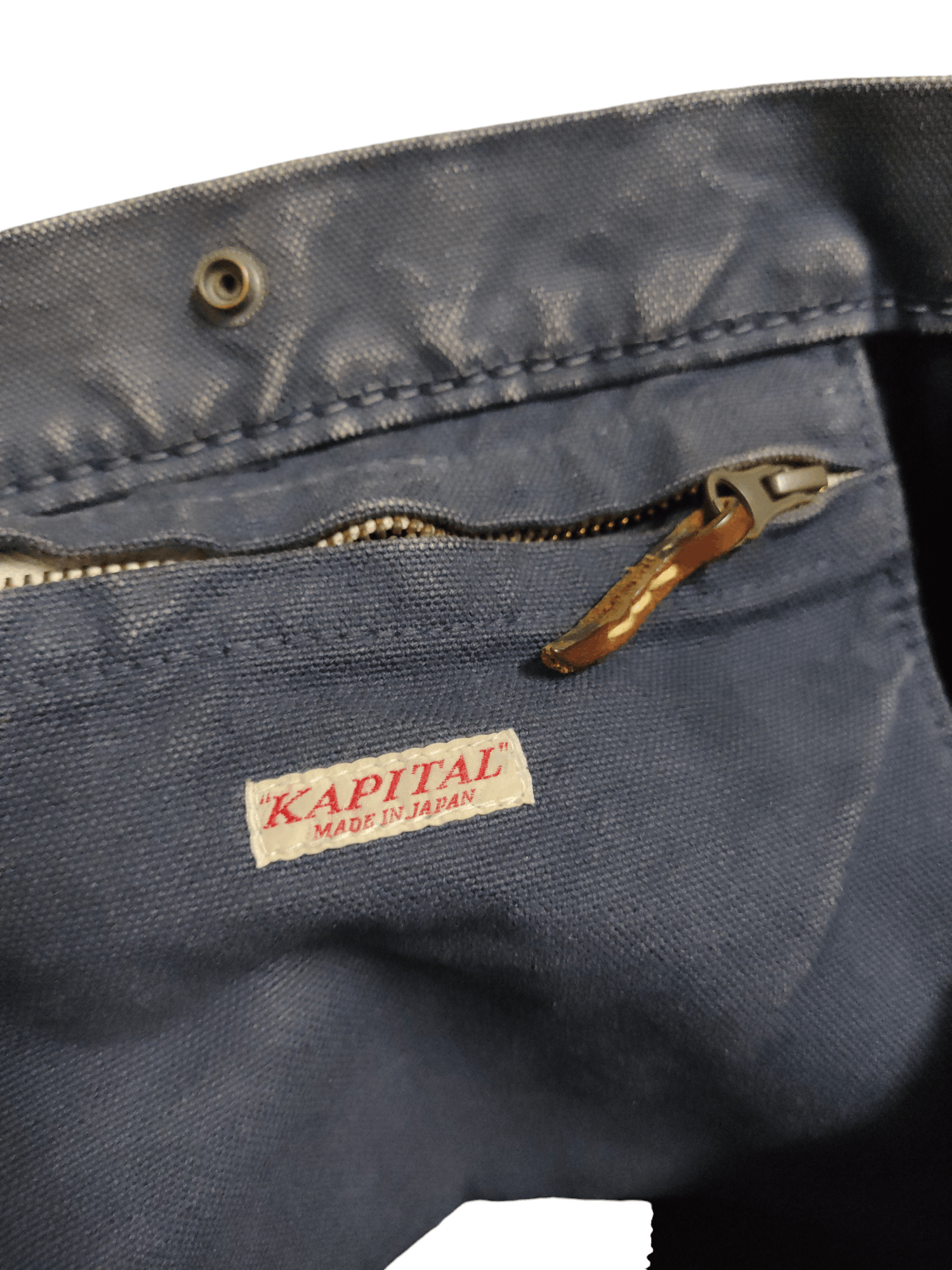 Kapital KAPITAL CANVAS TOTE BAG BLUE DISTRESSED Size ONE SIZE - 12 Thumbnail