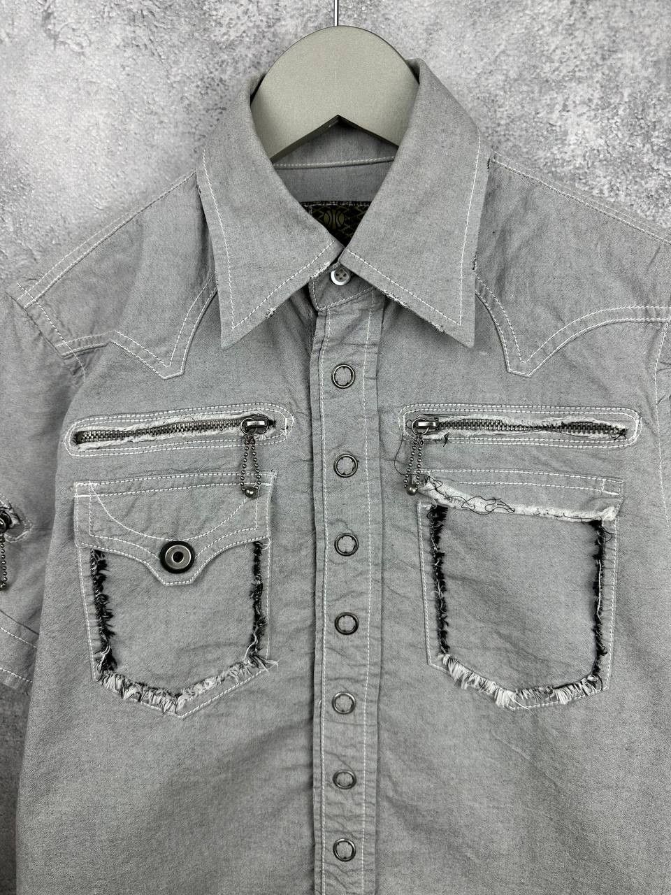 Diesel Diesel Rising Sun S/S Vintage Utility Shirt Distressed Size US S / EU 44-46 / 1 - 4 Thumbnail