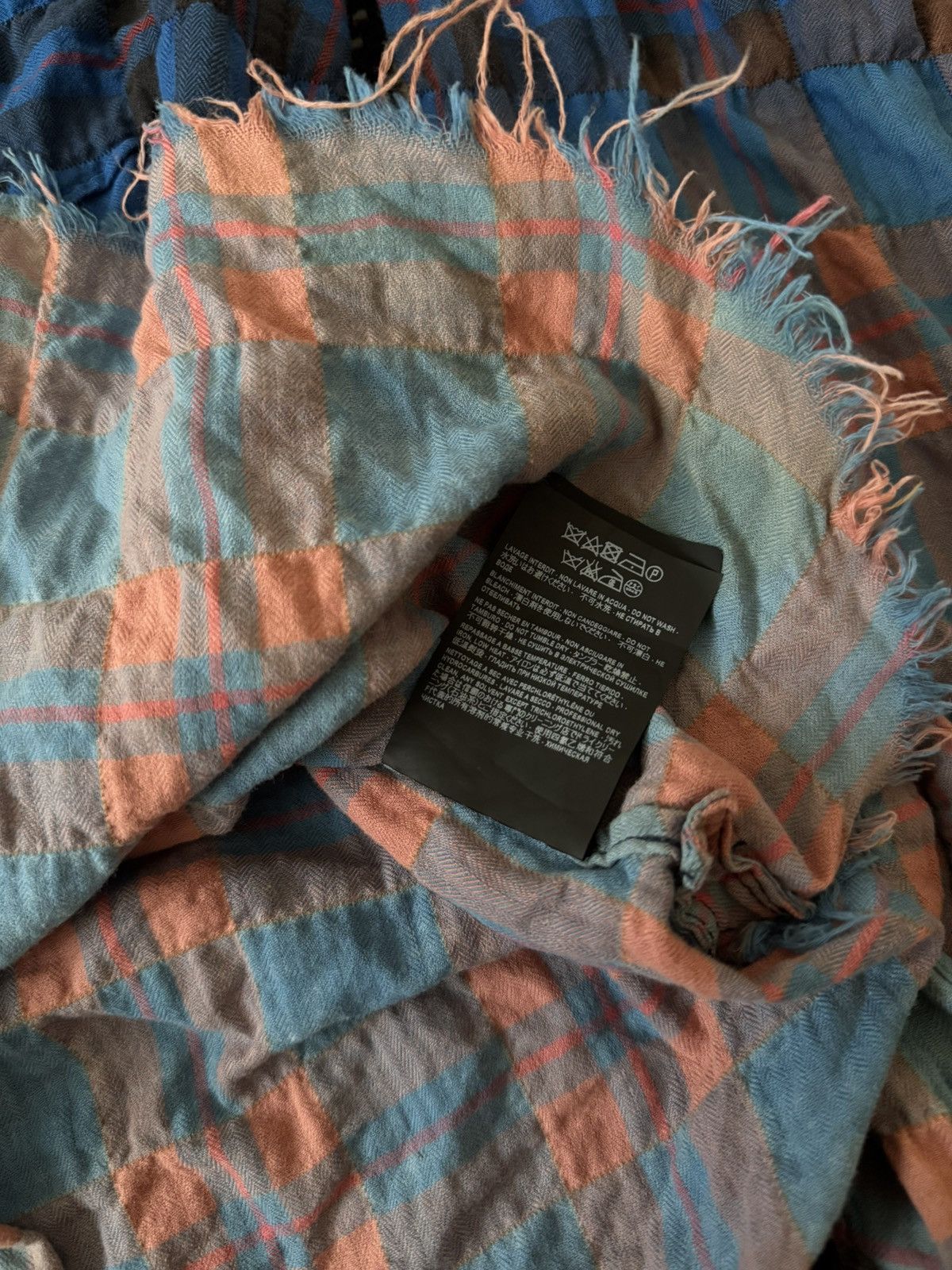 Saint Laurent SS16 Surf Bleached Flannel Shirt