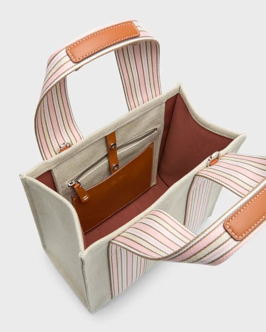Loro Piana o1srvl11e0924 Size: / OS Mini Tote Bag in Beige/Multicolor Size ONE SIZE - 5 Thumbnail
