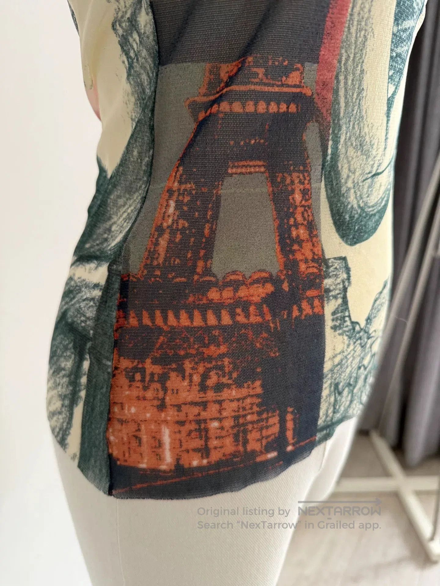 Jean Paul Gaultier Jean Paul Gaultier Sheer Graphic Top. Size M / US 6-8 / IT 42-44 - 3 Thumbnail