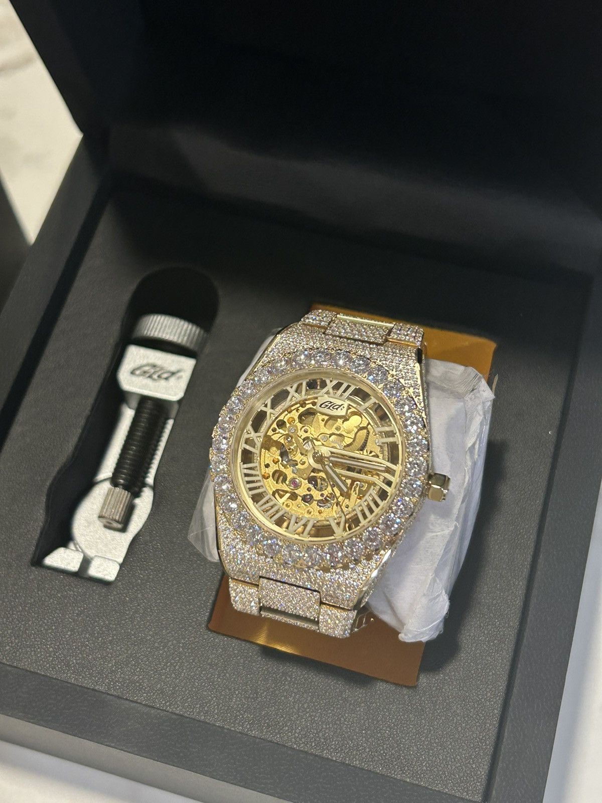 Other Shop GLD 42MM Iced Alpha Era Luminous Skeleton Size ONE SIZE - 1 Thumbnail