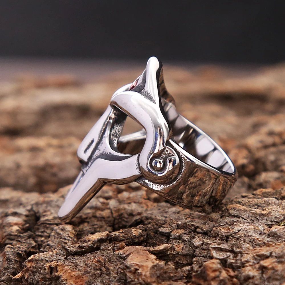 Jewelry Warrior Helm of Ring Streetwear Jewelry Fashion Gift Size ONE SIZE - 6 Thumbnail