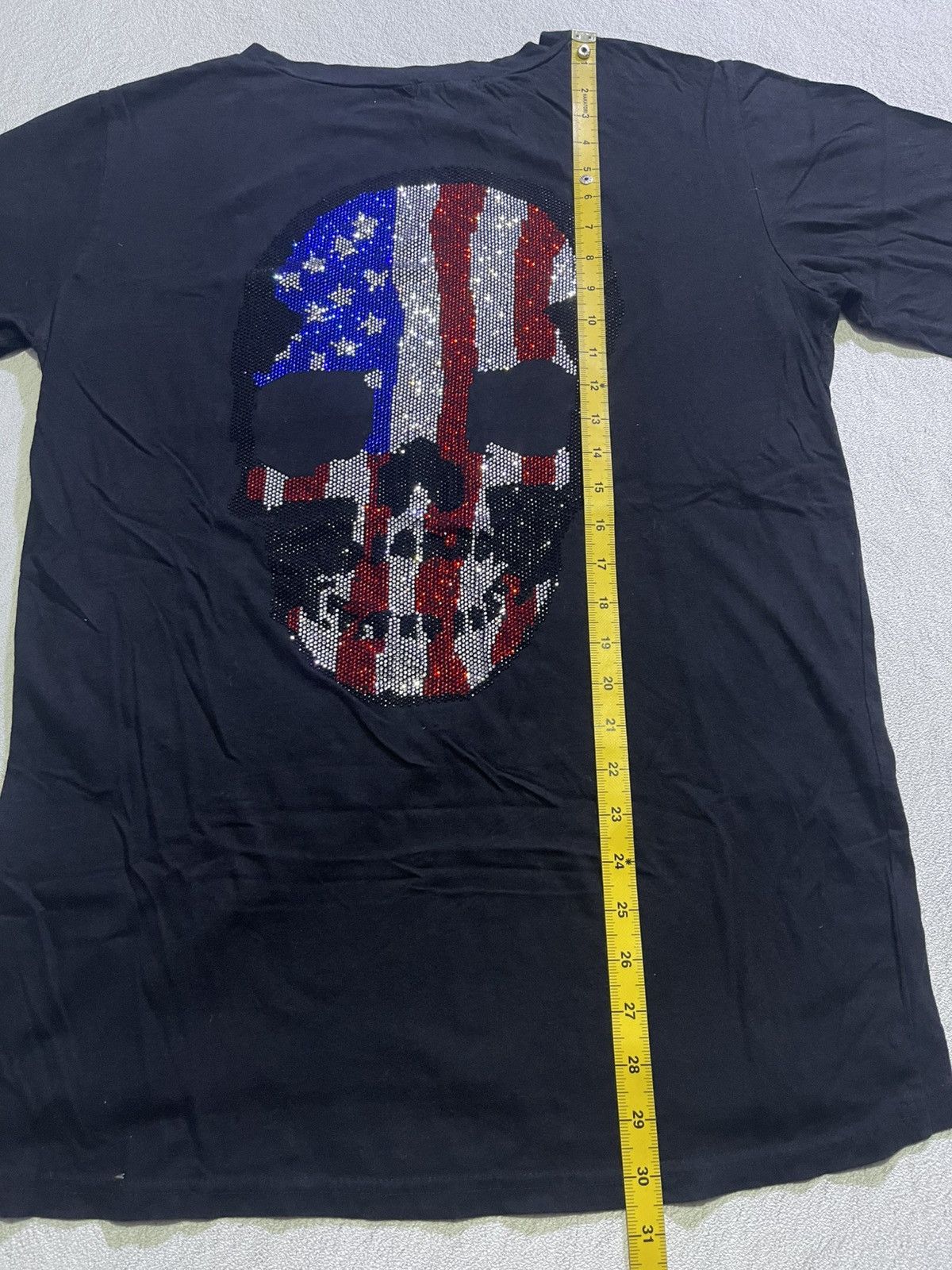 If Six Was Nine Y2K PINKSISLY short sleeve tshirt skull gliter style Size US L / EU 52-54 / 3 - 9 Thumbnail