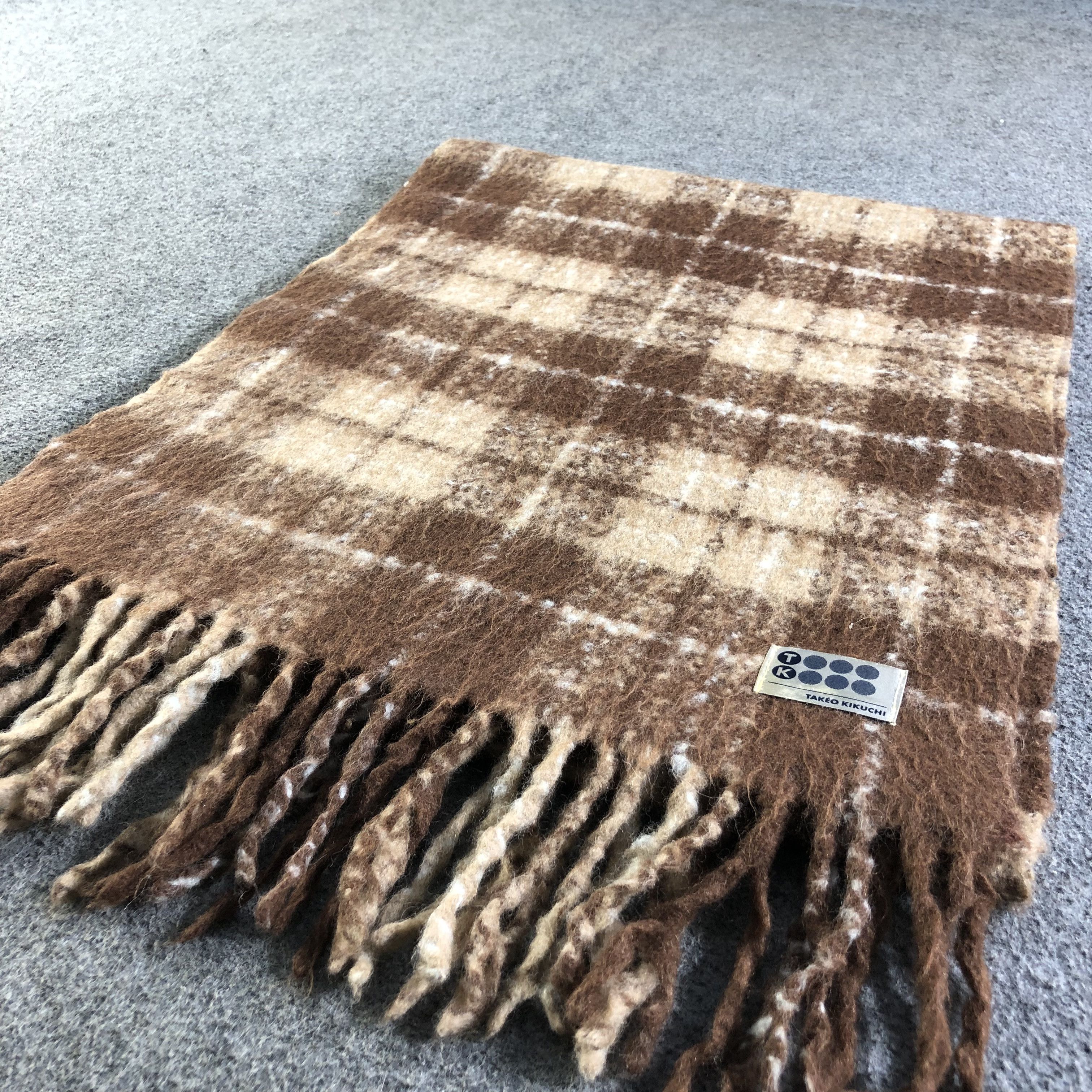 Takeo Kikuchi Takeo Kikuchi Tartan Scarf Muffler Neckwear V2519 Size ONE SIZE - 3 Thumbnail