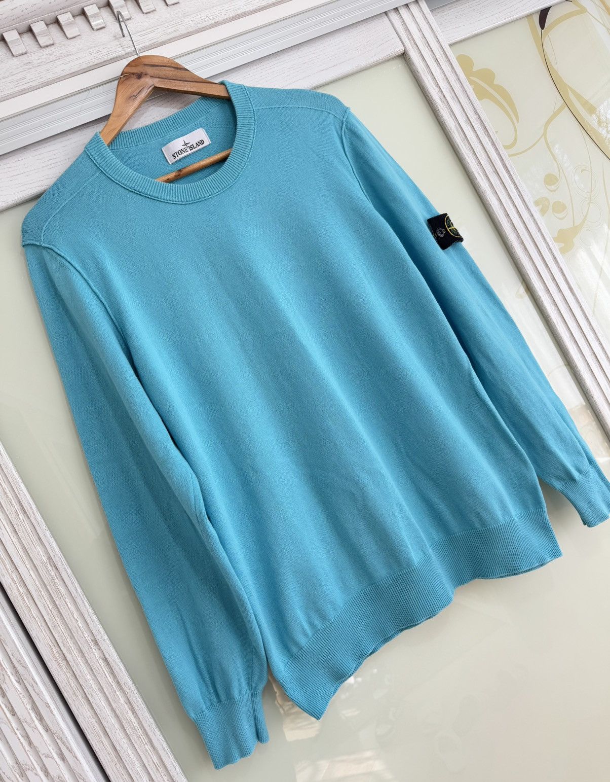 Stone Island Stone Island SS24 Turquoise Sweatshirt Size US L / EU 52-54 / 3 - 4 Thumbnail