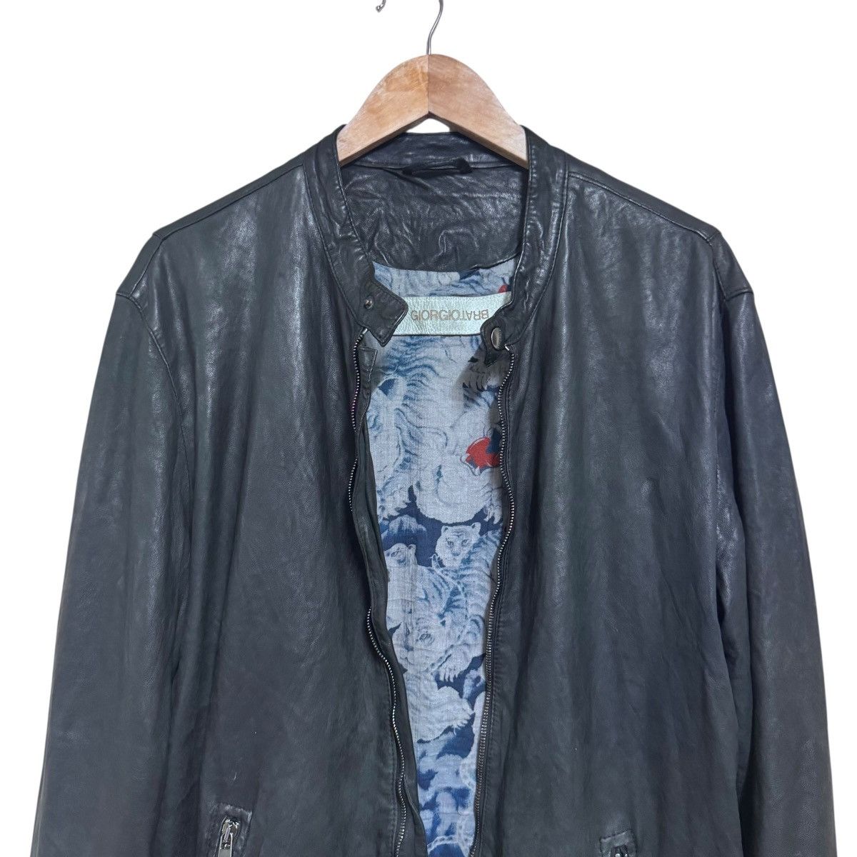 Giorgio Brato Giorgio Brato Leather Jacket BlackPepper Size US L / EU 52-54 / 3 - 14 Thumbnail