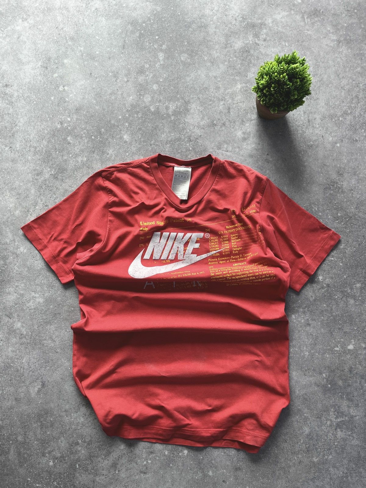 Nike × Vintage Vintage Nike Central Swoosh Logo Usa Drill opium y2k Size US M / EU 48-50 / 2 - 1 Thumbnail