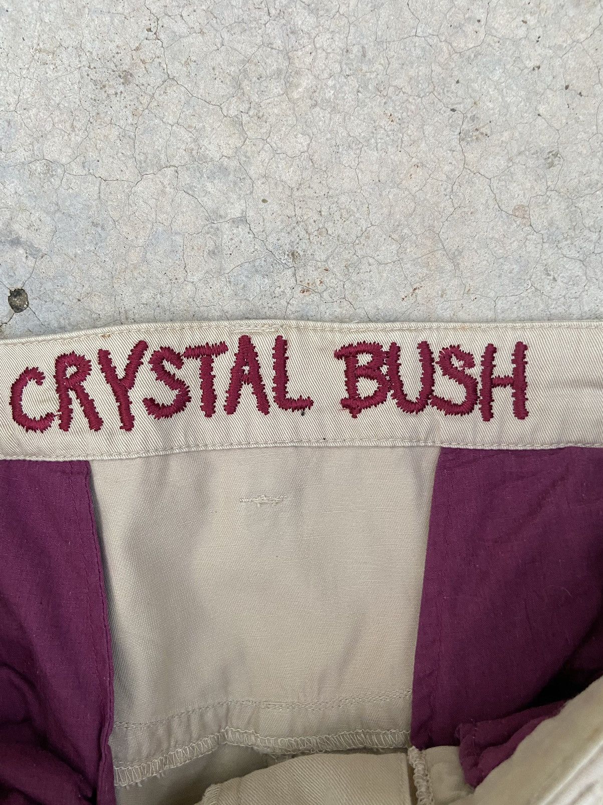 If Six Was Nine 🔥 Crystal Bush Cargo pants bondage hysteria distressed Size US 35 - 15 Thumbnail