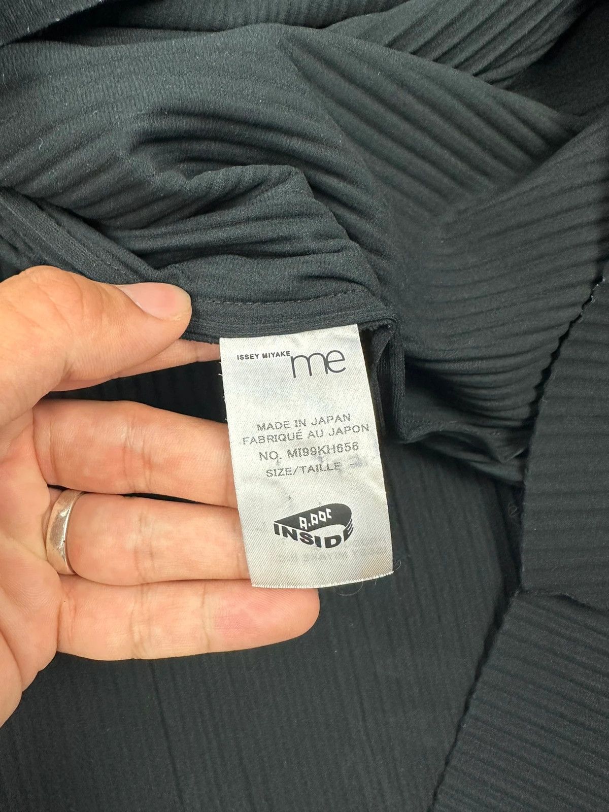 Issey Miyake Issey Miyake Me Pleats Black Strings Dress Size L / US 10 / IT 46 - 7 Thumbnail