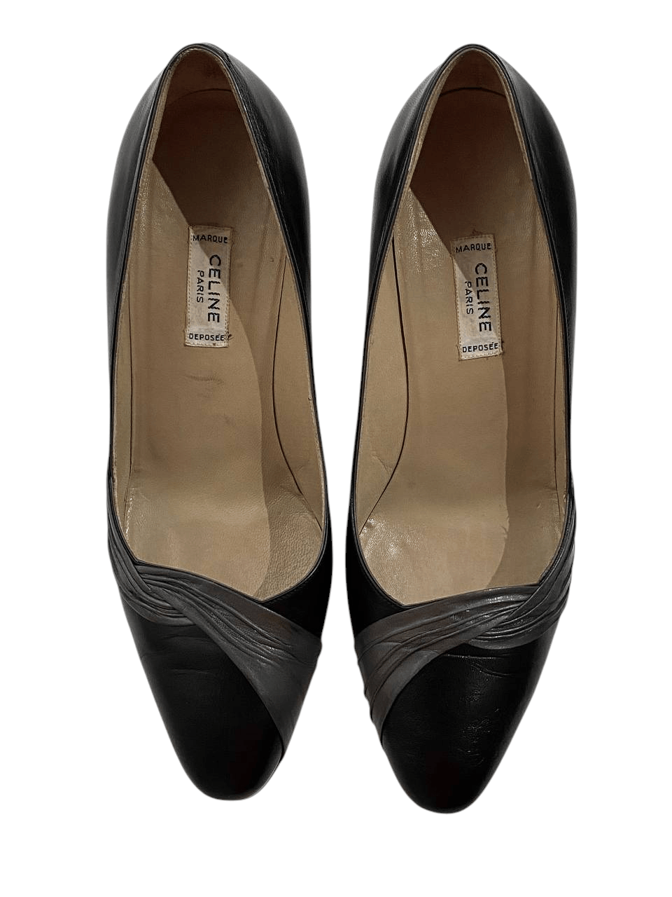 Celine Celine Paris Vintage Black Mid Heel Pumps Shoes Size US 7 / IT 37 - 8 Thumbnail
