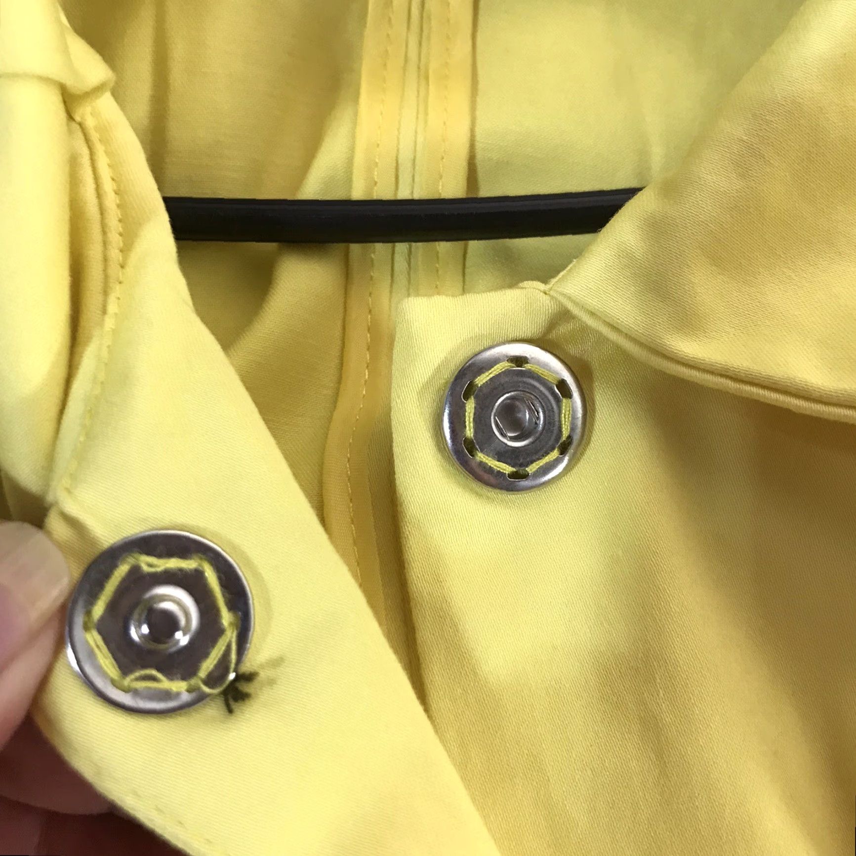 Vintage Mythology Women's Yellow Casual Jacket L Short Sleeve Breathable Lightweight Cotton Spandex Fall Winter Size L / US 10 / IT 46 - 4 Thumbnail