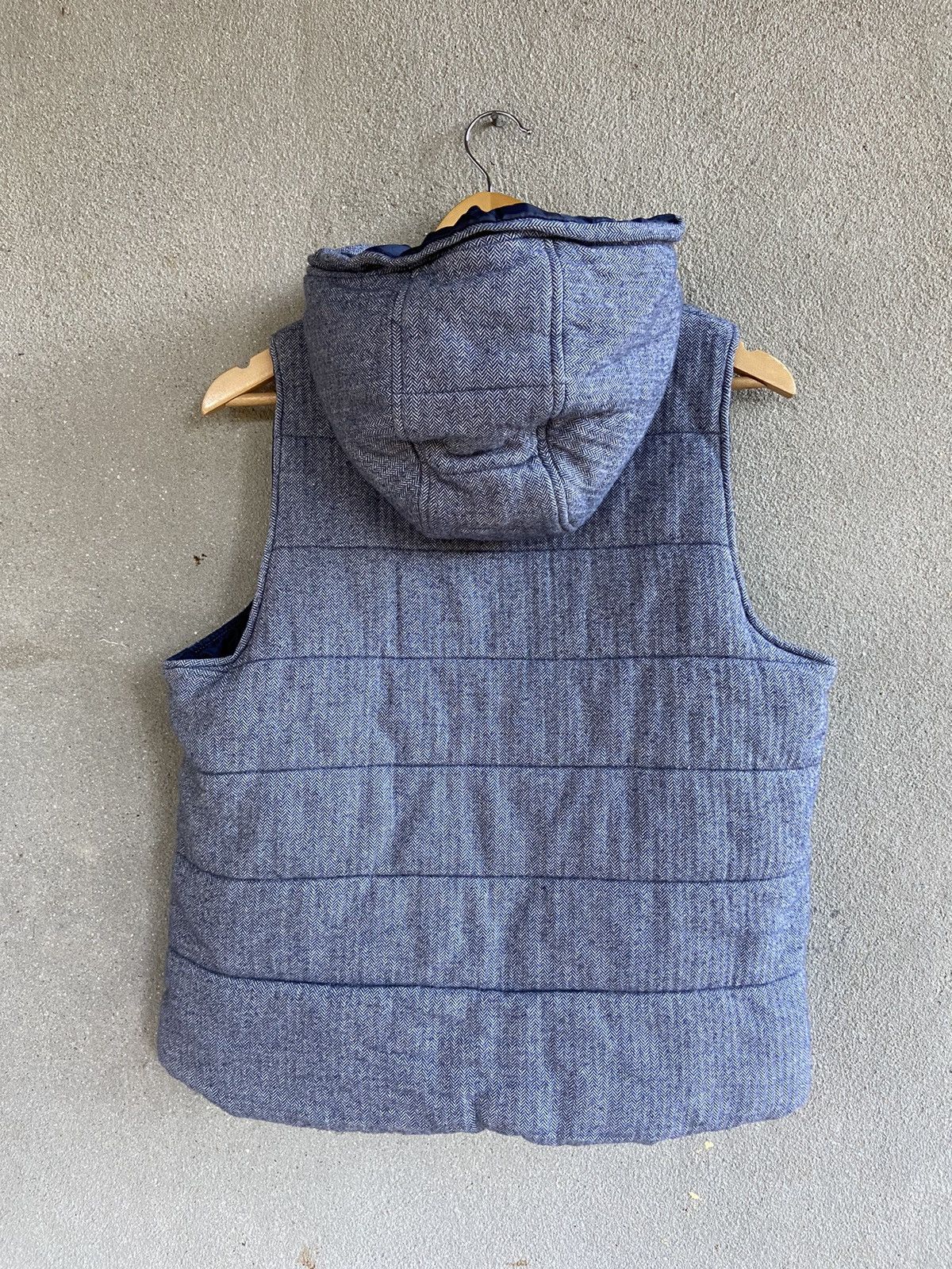Harris Tweed × Japanese Brand Harris Tweed natural Palette puffer vest hoodie Size US S / EU 44-46 / 1 - 2 Thumbnail
