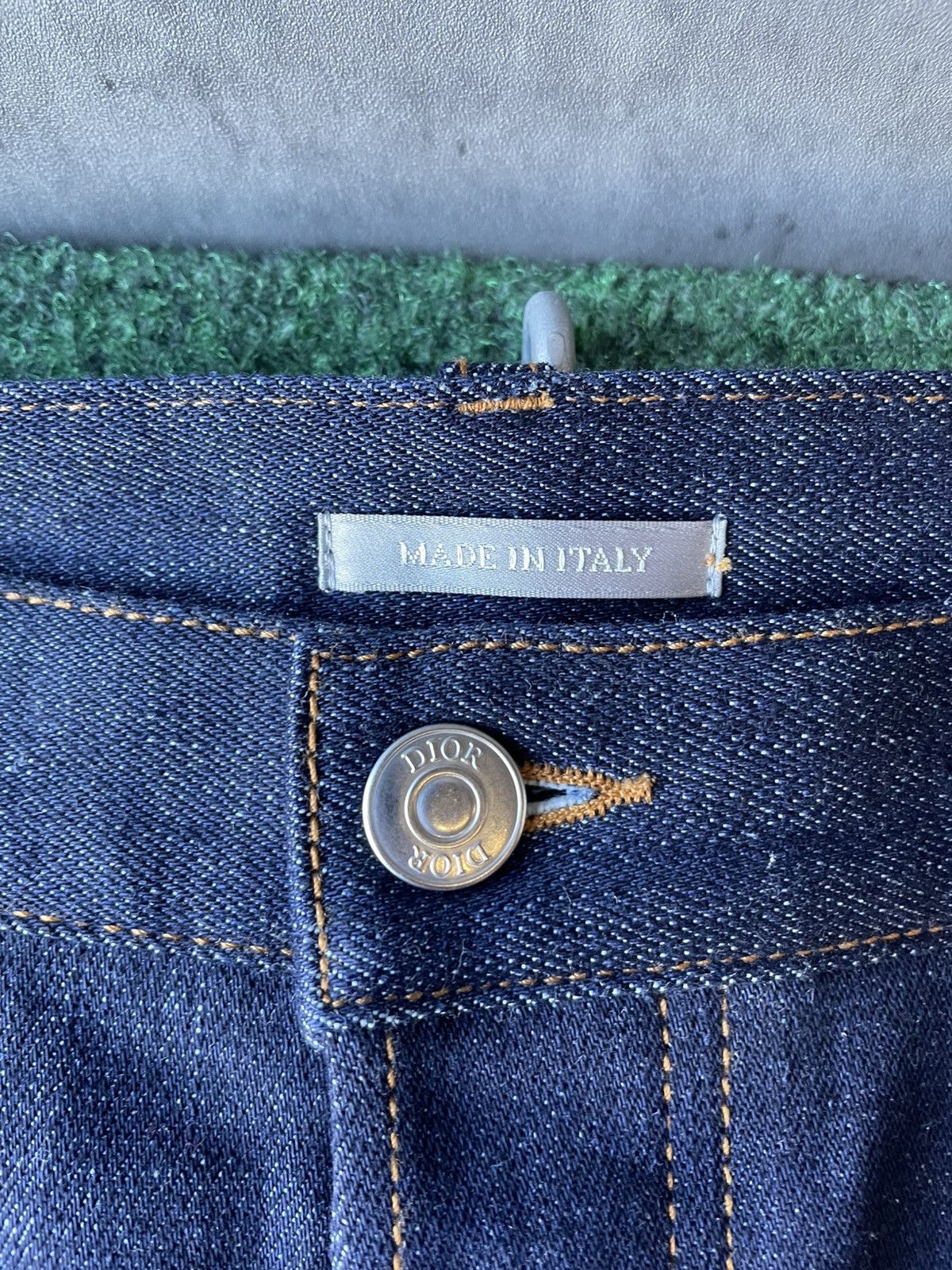 Dior USED CHRISTIAN DIOR CUFF DENIM JEANS SLIM 17.5 SIZE 34 Size US 34 / EU 50 - 4 Thumbnail