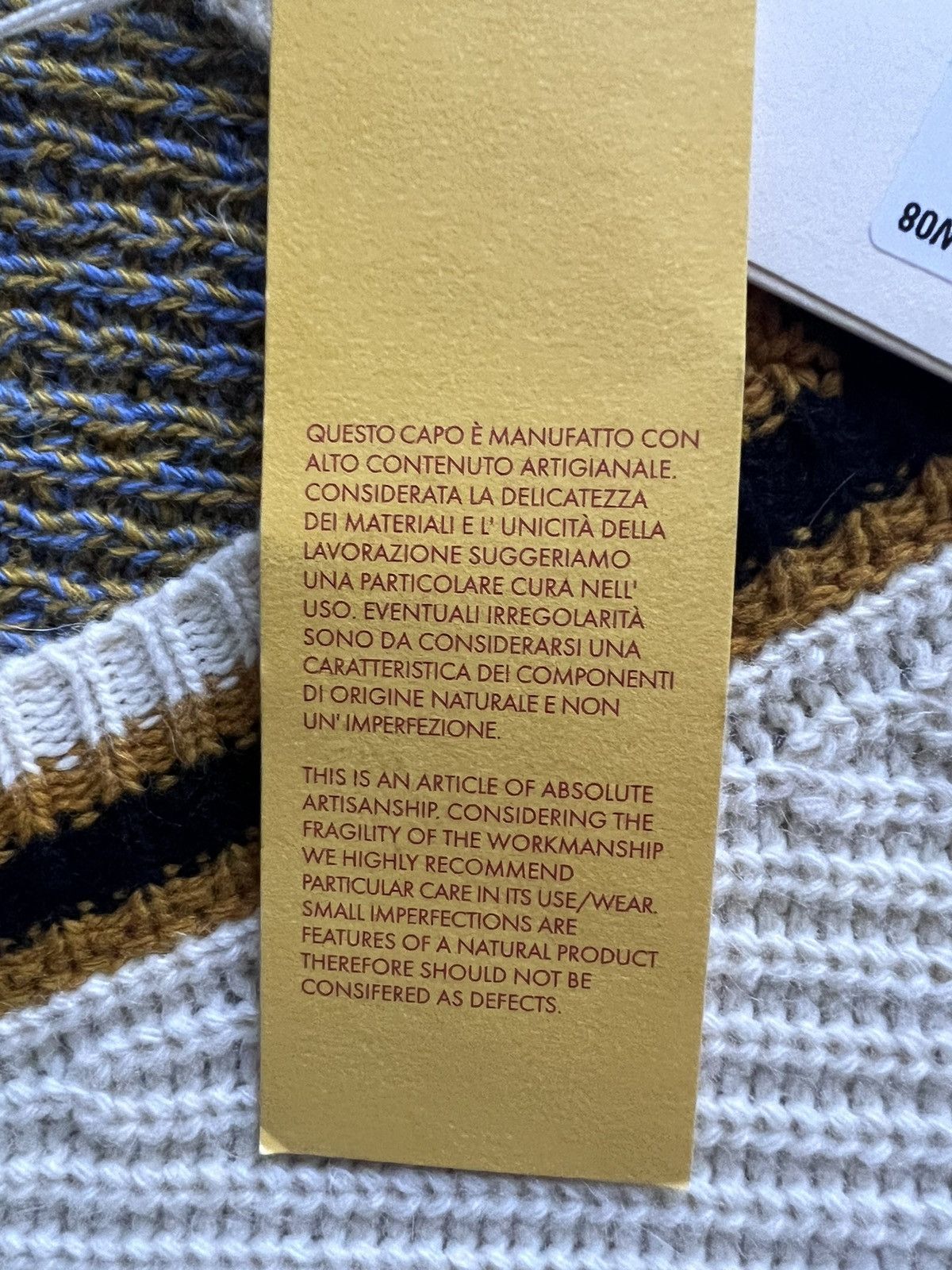 Marni $1.5K Alpaca-blend two-sided “College” sweater/jumper, IT52 Size US L / EU 52-54 / 3 - 21 Thumbnail