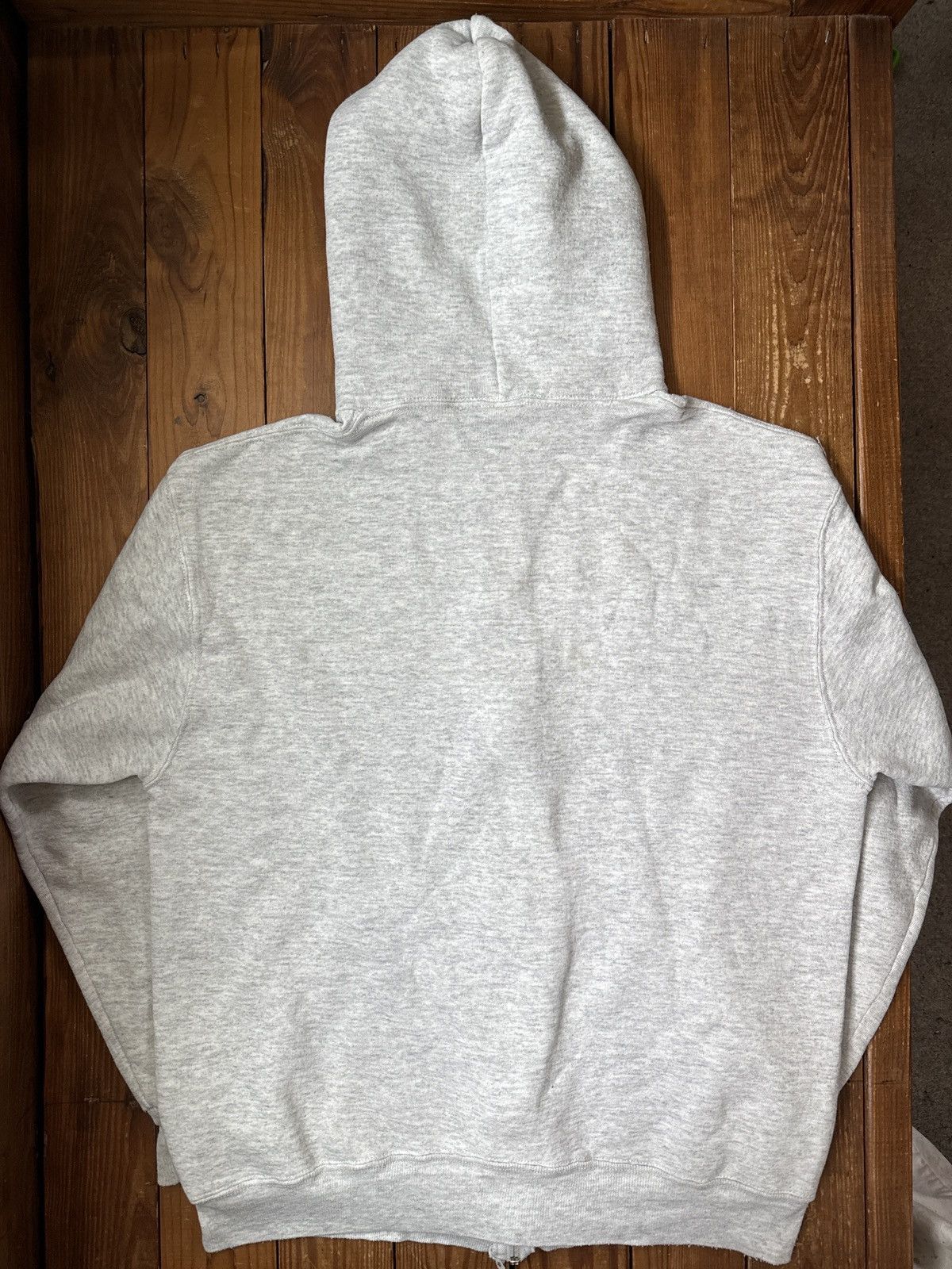 Vintage 90s Russell Athletic USA Grey Zip Hoodie