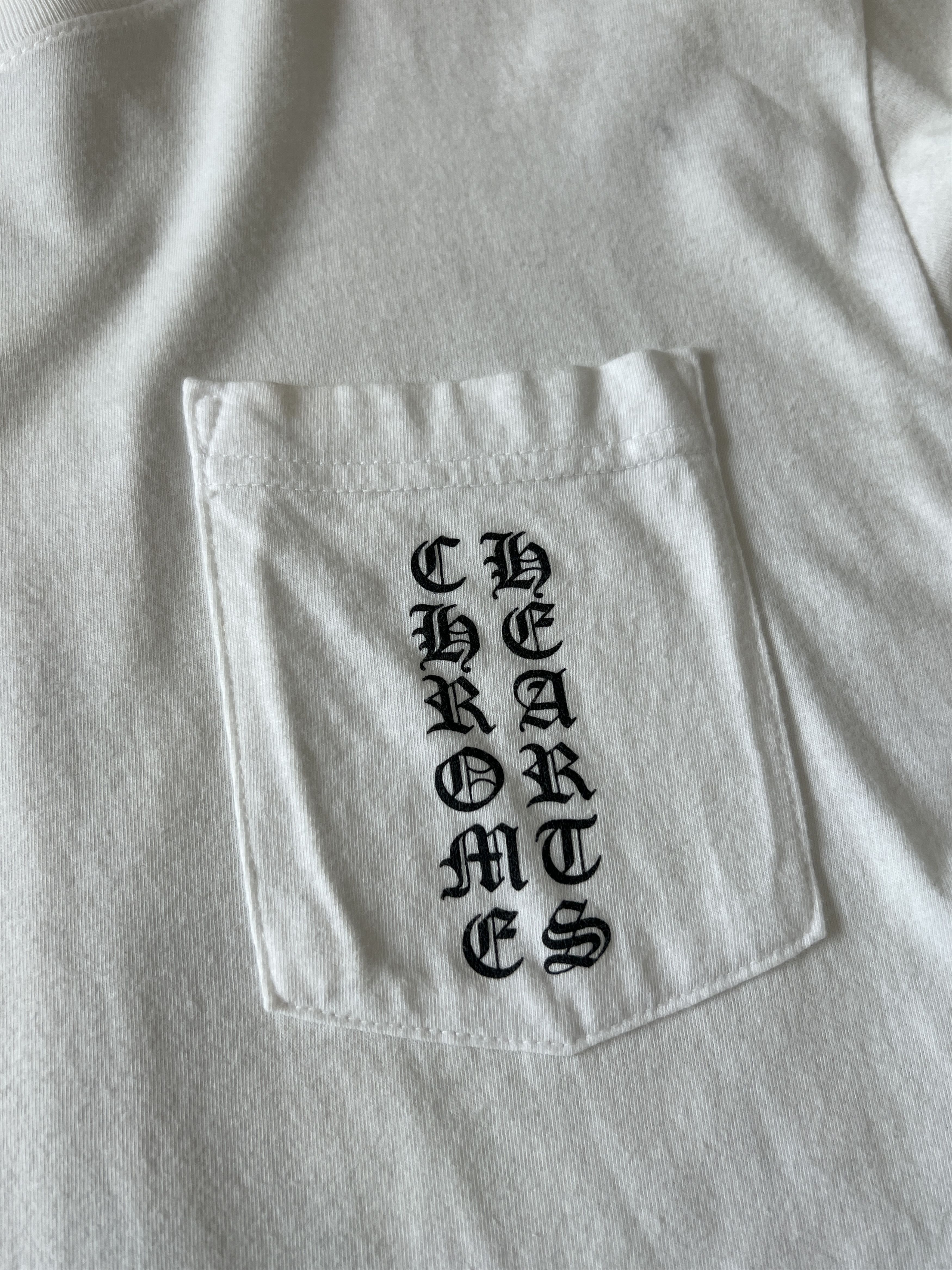 Chrome Hearts Chrome Hearts Pocket Logo Tee White USA Size L Size US L / EU 52-54 / 3 - 4 Thumbnail