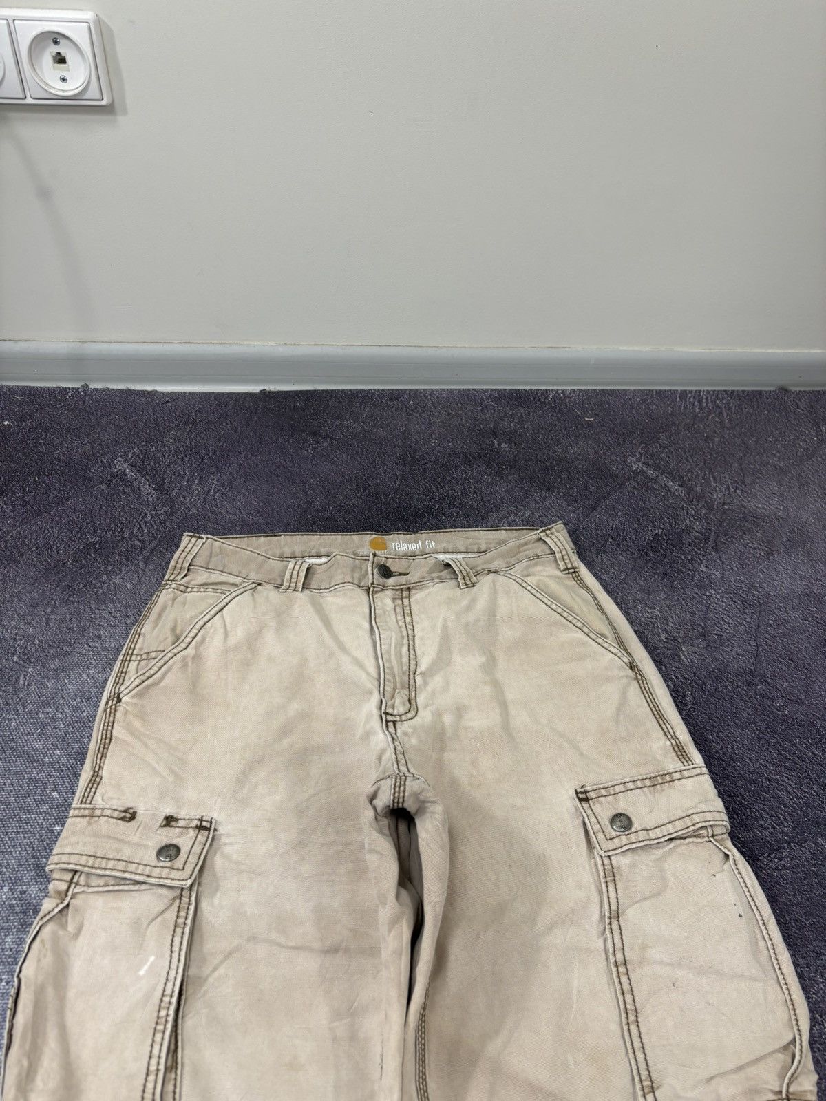 Carhartt Vintage Carhartt Y2K Faded USA Work Hype Cargo Pants Size US 32 / EU 48 - 15 Thumbnail