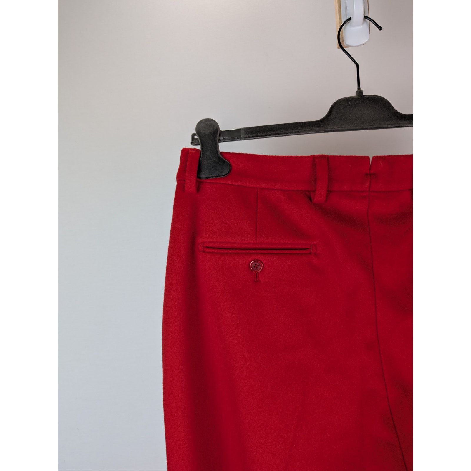 Vetements o1rshd1 High-Waisted Wool Tailored Pants in Red Size US 34 / EU 50 - 15 Thumbnail